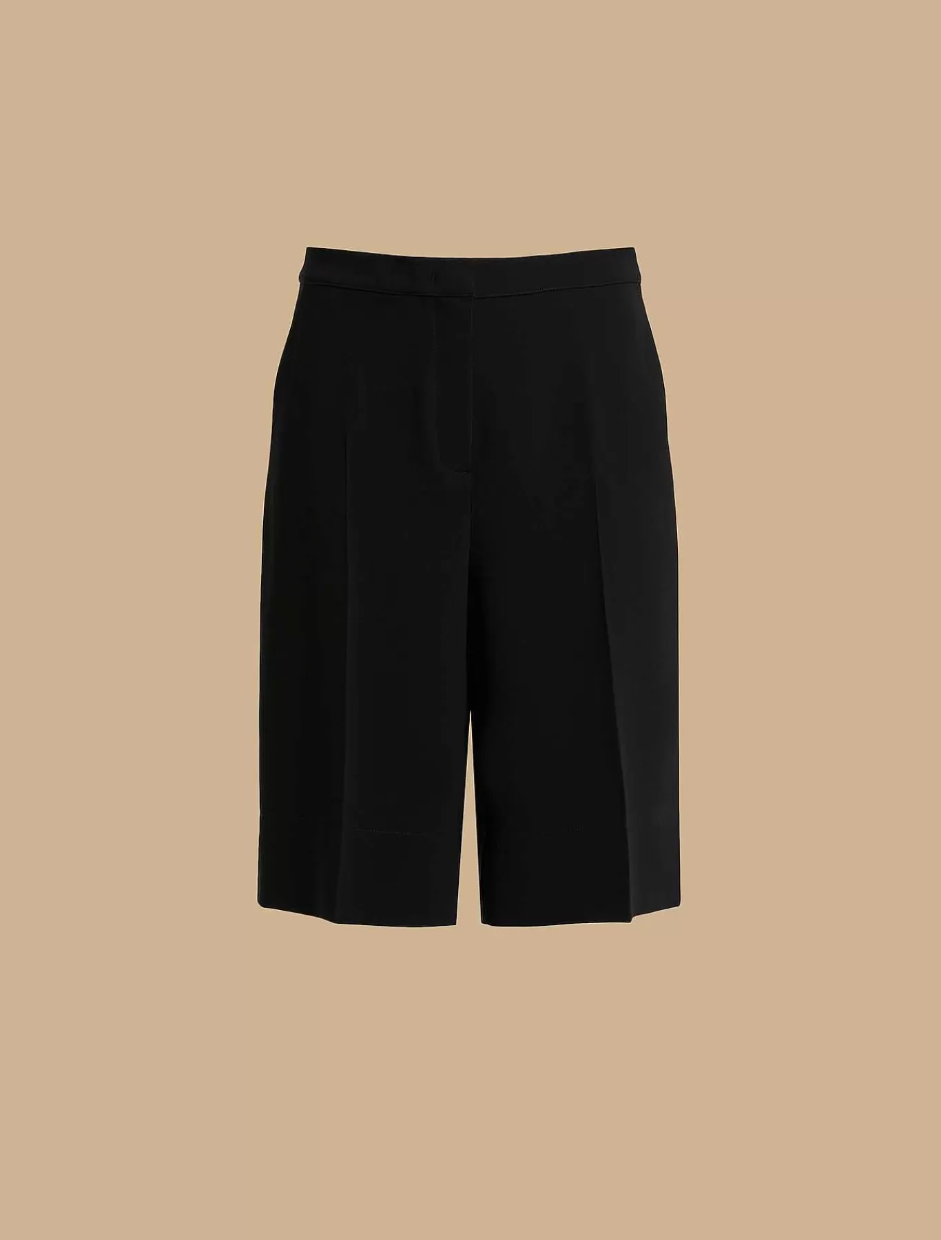 Discount Bermuda En Cady Triacetate Femmes Pantalon