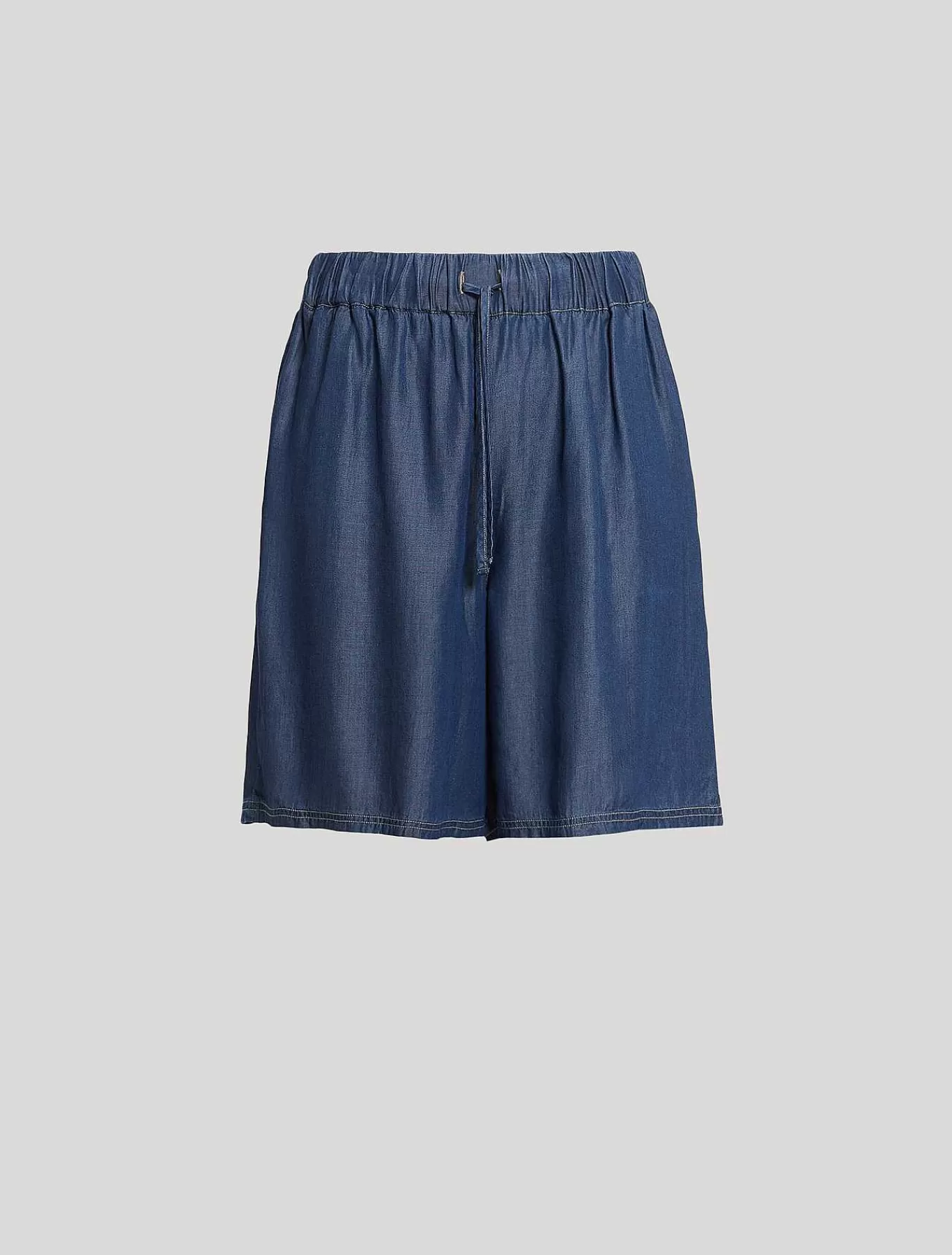 Online Bermuda En Serge Femmes Pantalon