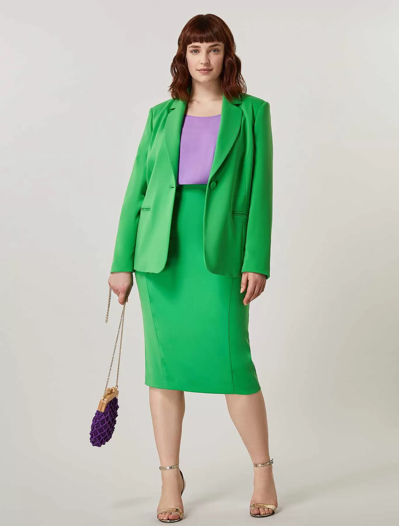 Fashion Blazer En Cady Fluide Femmes Veste Et Blazers