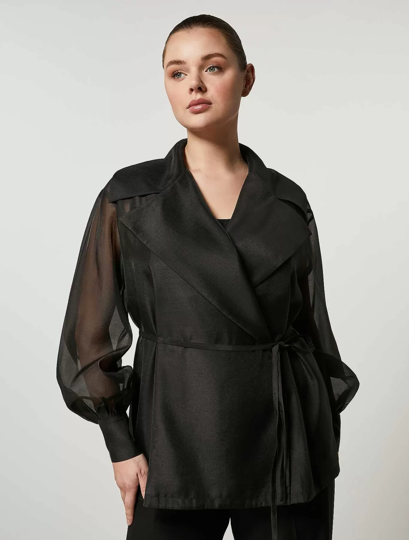 Sale Blazer En Organza Femmes Veste Et Blazers