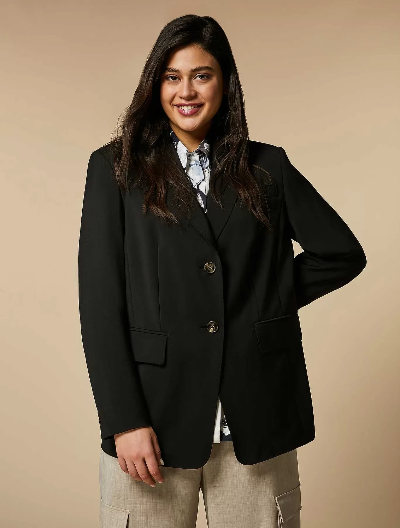 Best Blazer En Toile De Laine Extensible Femmes Veste Et Blazers