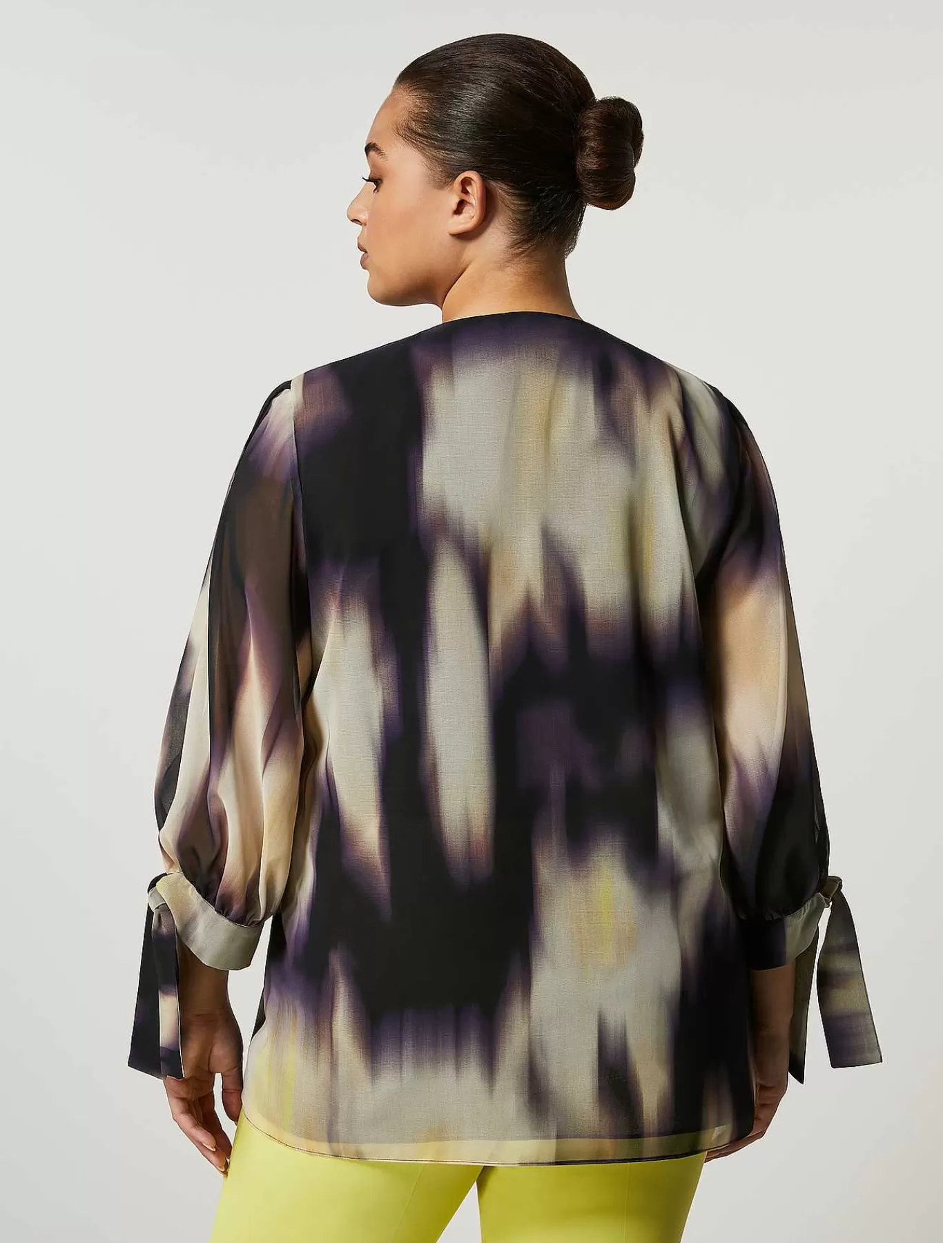 Outlet Blouse En Georgette Chinoise Femmes Blouses Et Chemises