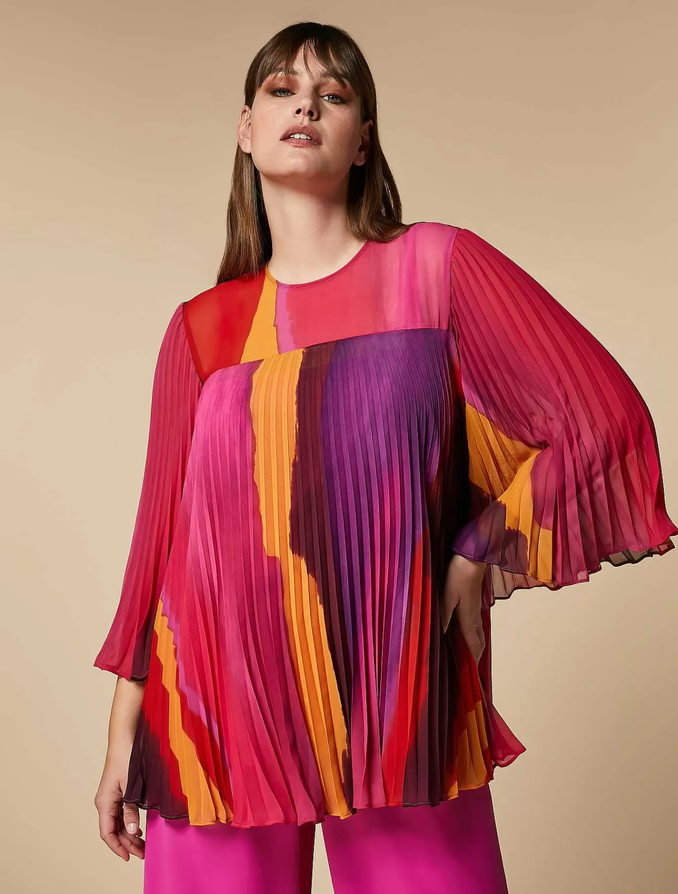Online Blouse En Georgette Imprimee Femmes Blouses Et Chemises