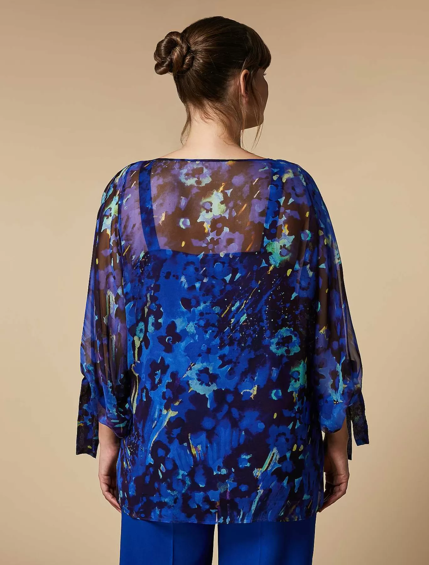 Flash Sale Blouse En Georgette Imprimee Femmes Vêtements De Cérémonie