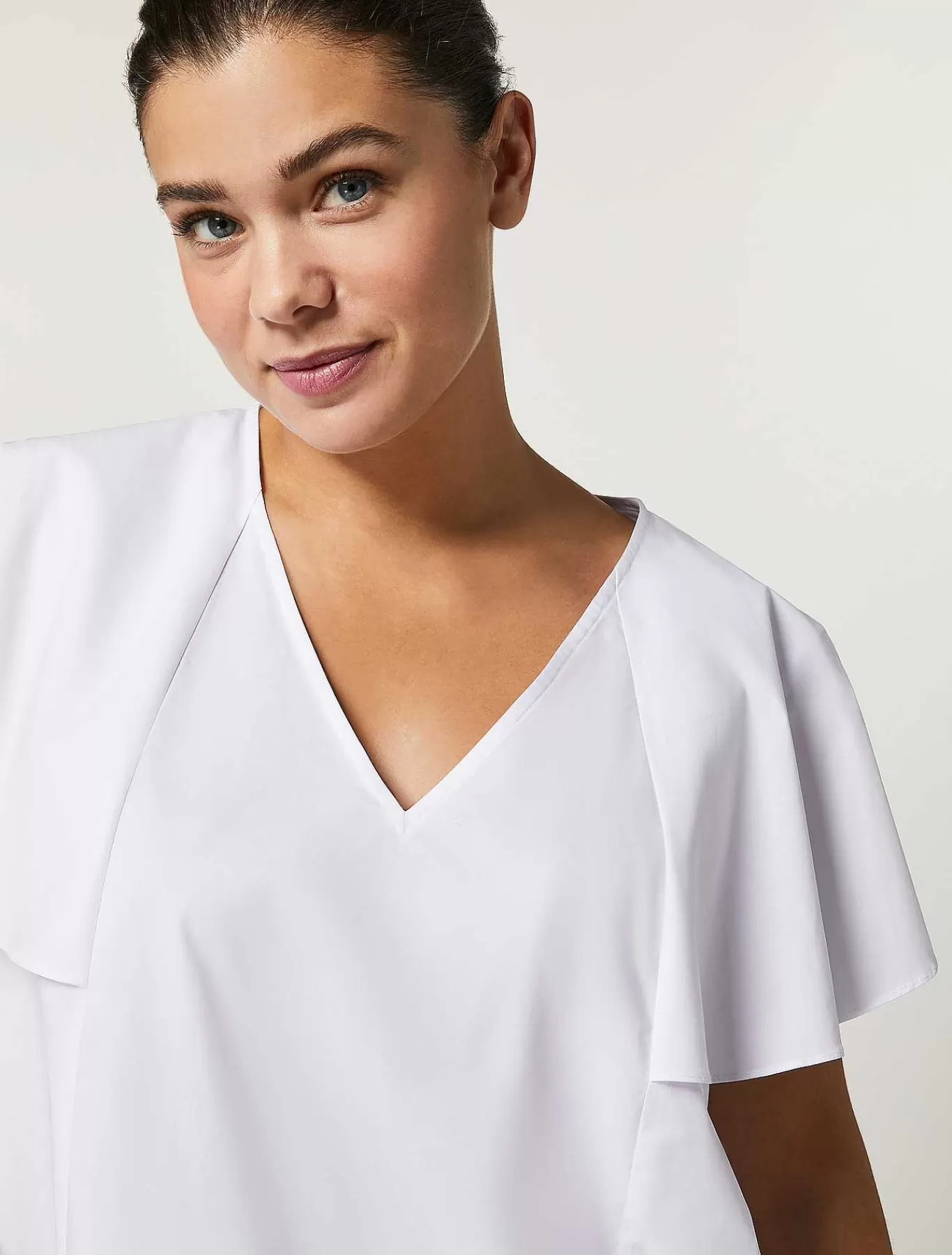 Cheap Blouse En Popeline De Coton Femmes Blouses Et Chemises
