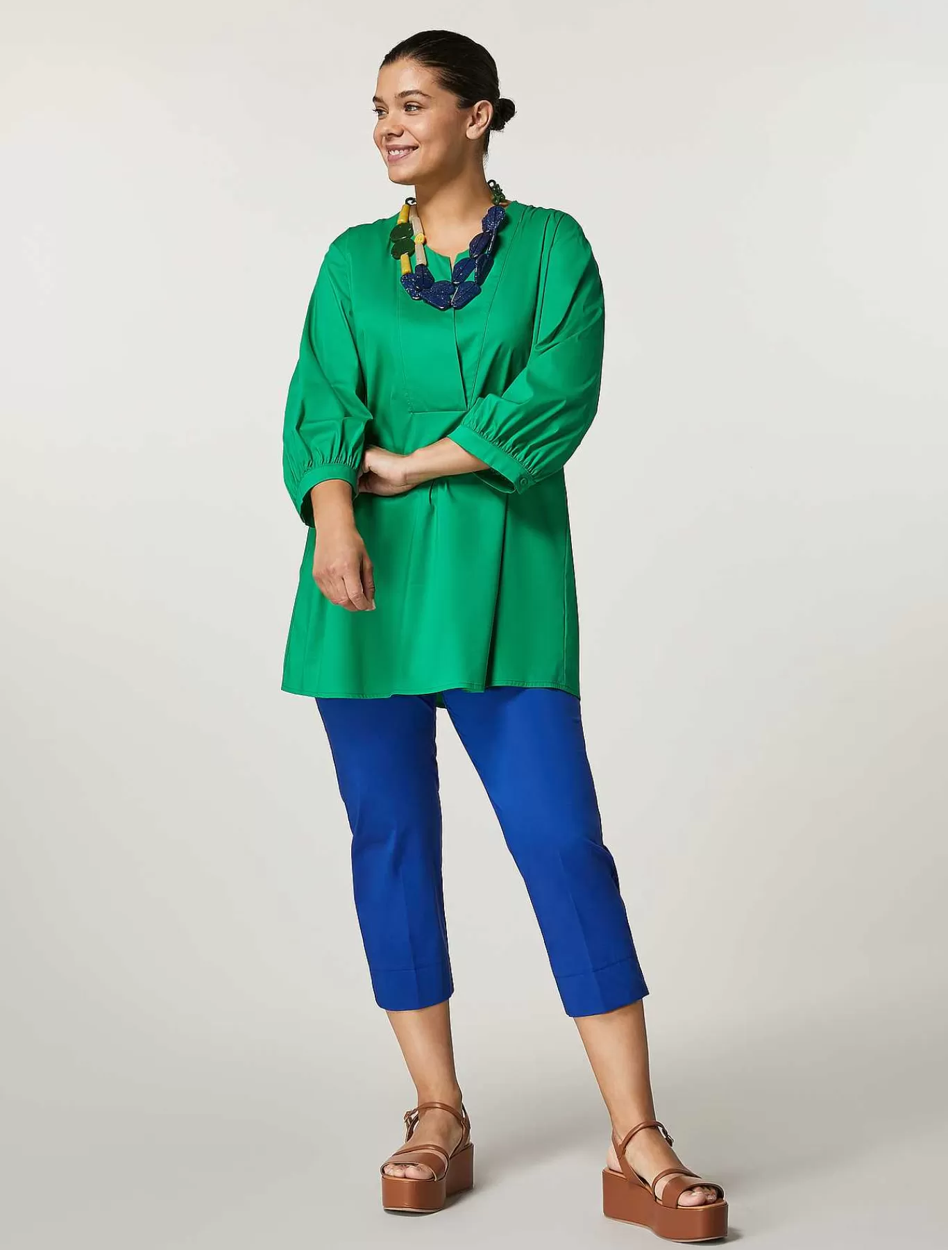 Best Sale Blouse En Popeline De Coton Femmes Blouses Et Chemises