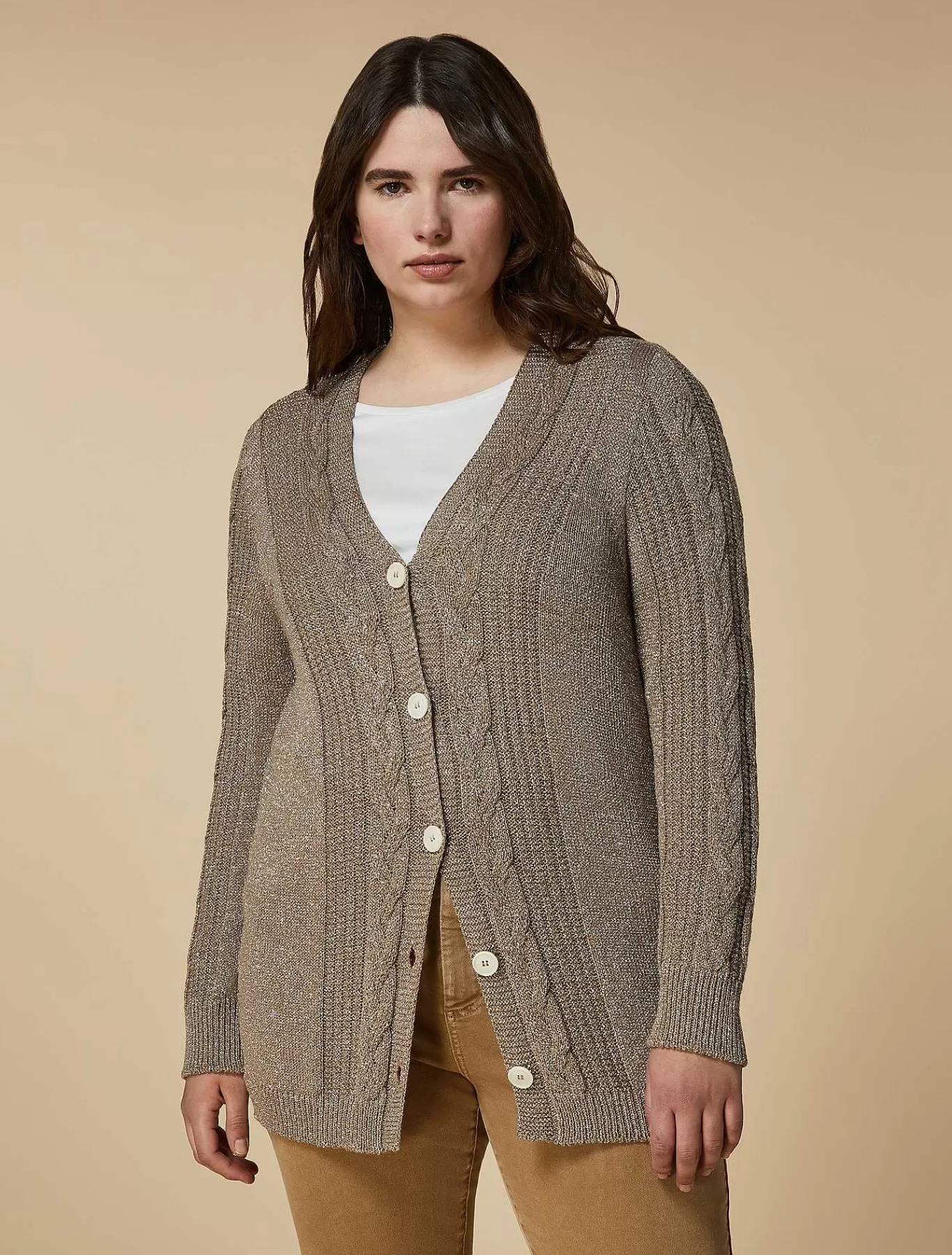 Clearance Cardigan En Fil Lurex Femmes Tricots