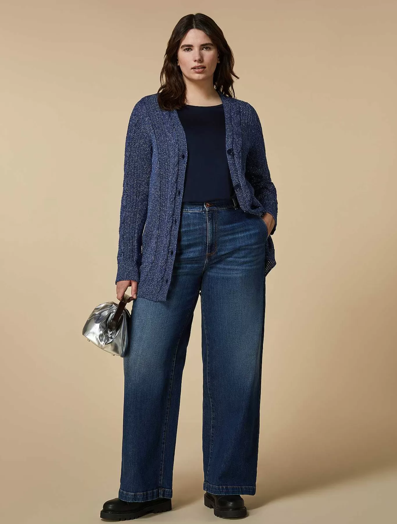 Outlet Cardigan En Fil Lurex Femmes Tricots