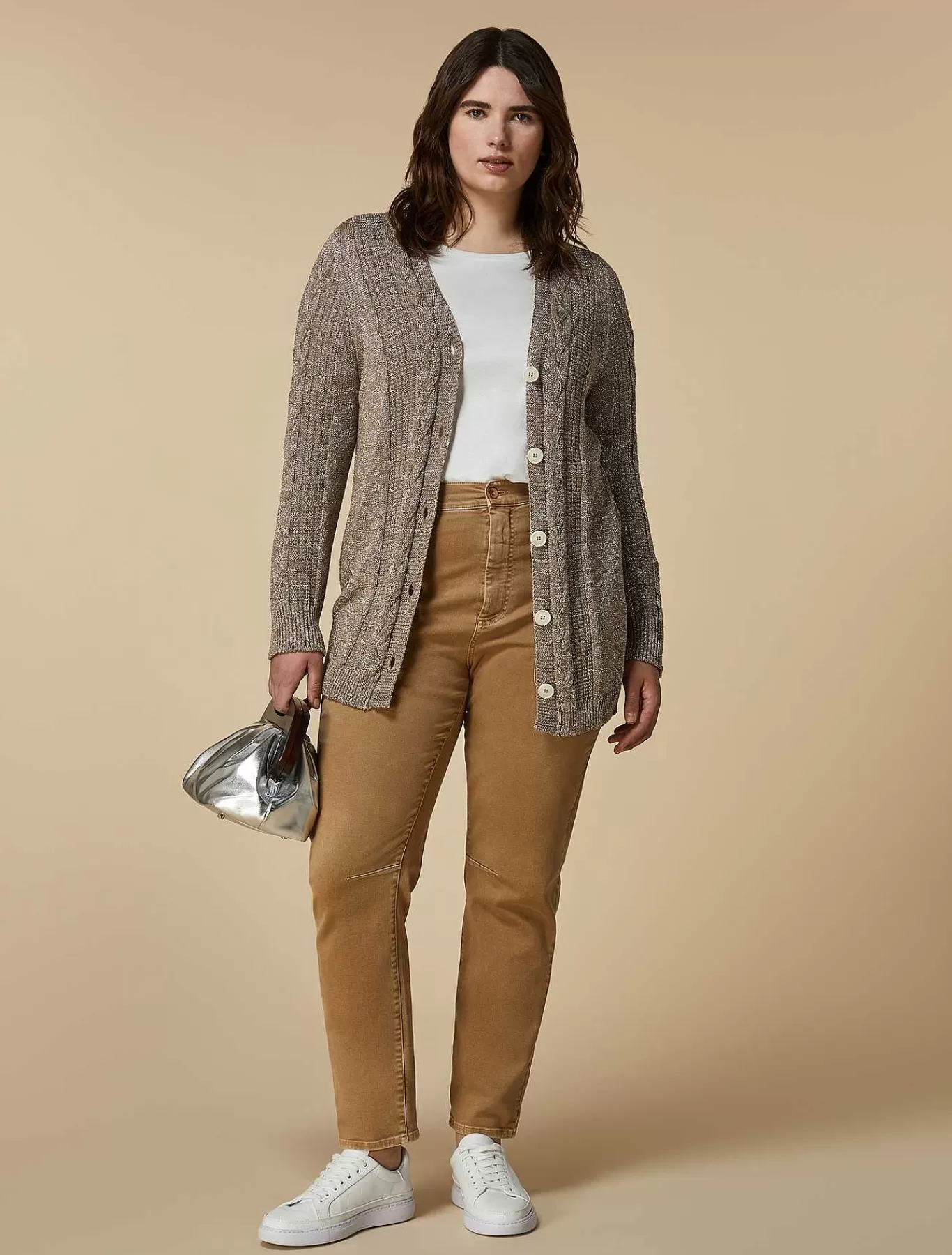 Clearance Cardigan En Fil Lurex Femmes Tricots