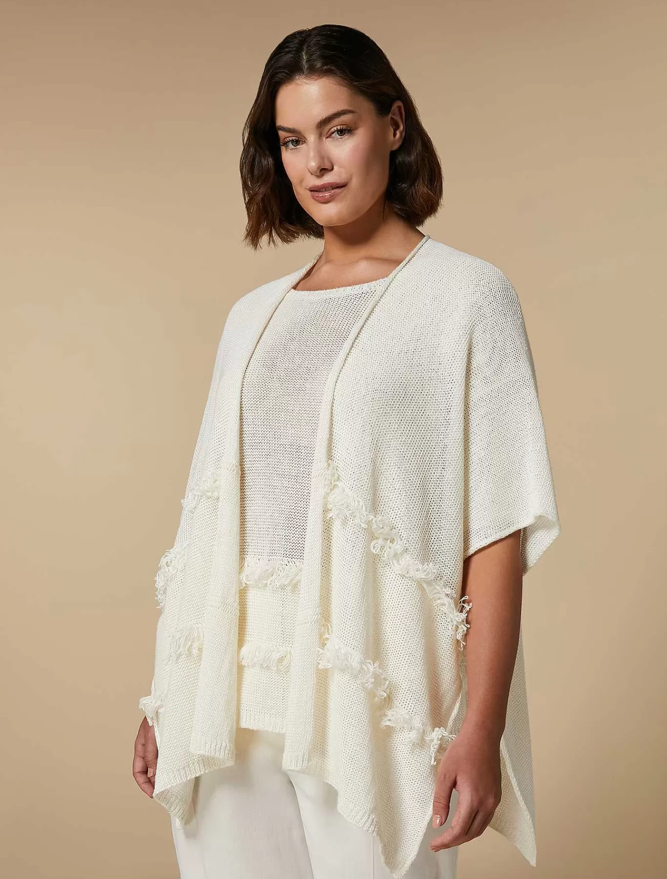 Cheap Cardigan En Lin Avec Cordon Femmes Autres Accessoires