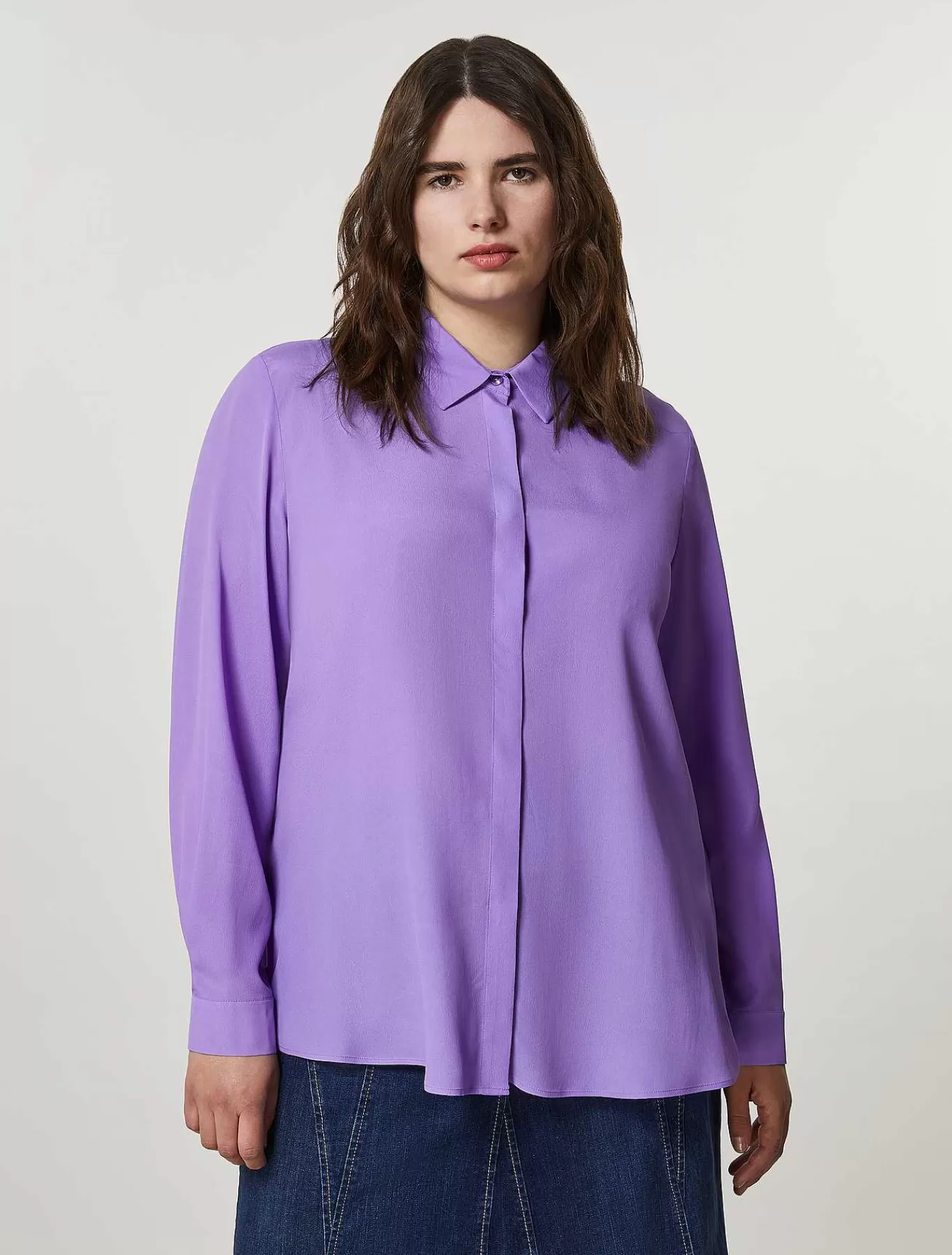 Shop Chemise En Acetate Et Soie Femmes Blouses Et Chemises