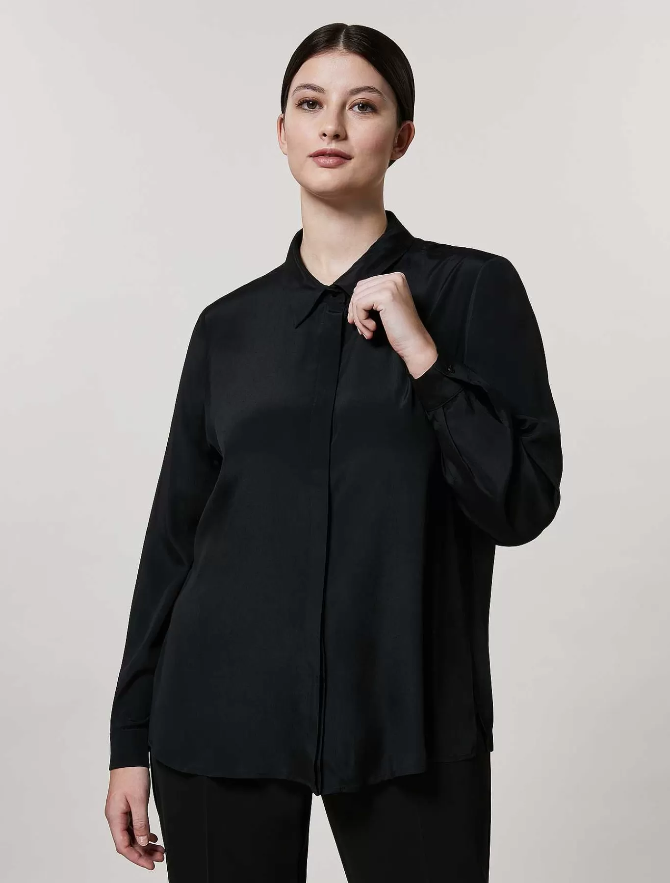 Shop Chemise En Acetate Et Soie Femmes Blouses Et Chemises