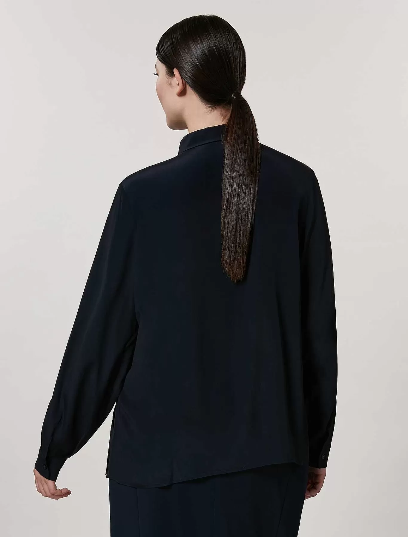Hot Chemise En Acetate Et Soie Femmes Blouses Et Chemises