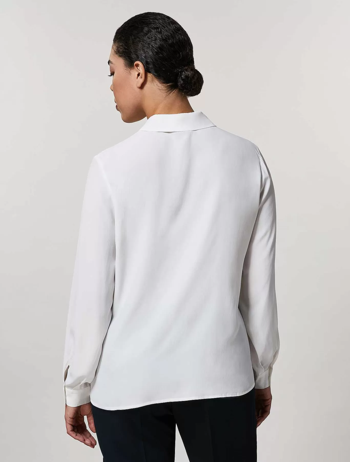 Fashion Chemise En Acetate Et Soie Femmes Blouses Et Chemises