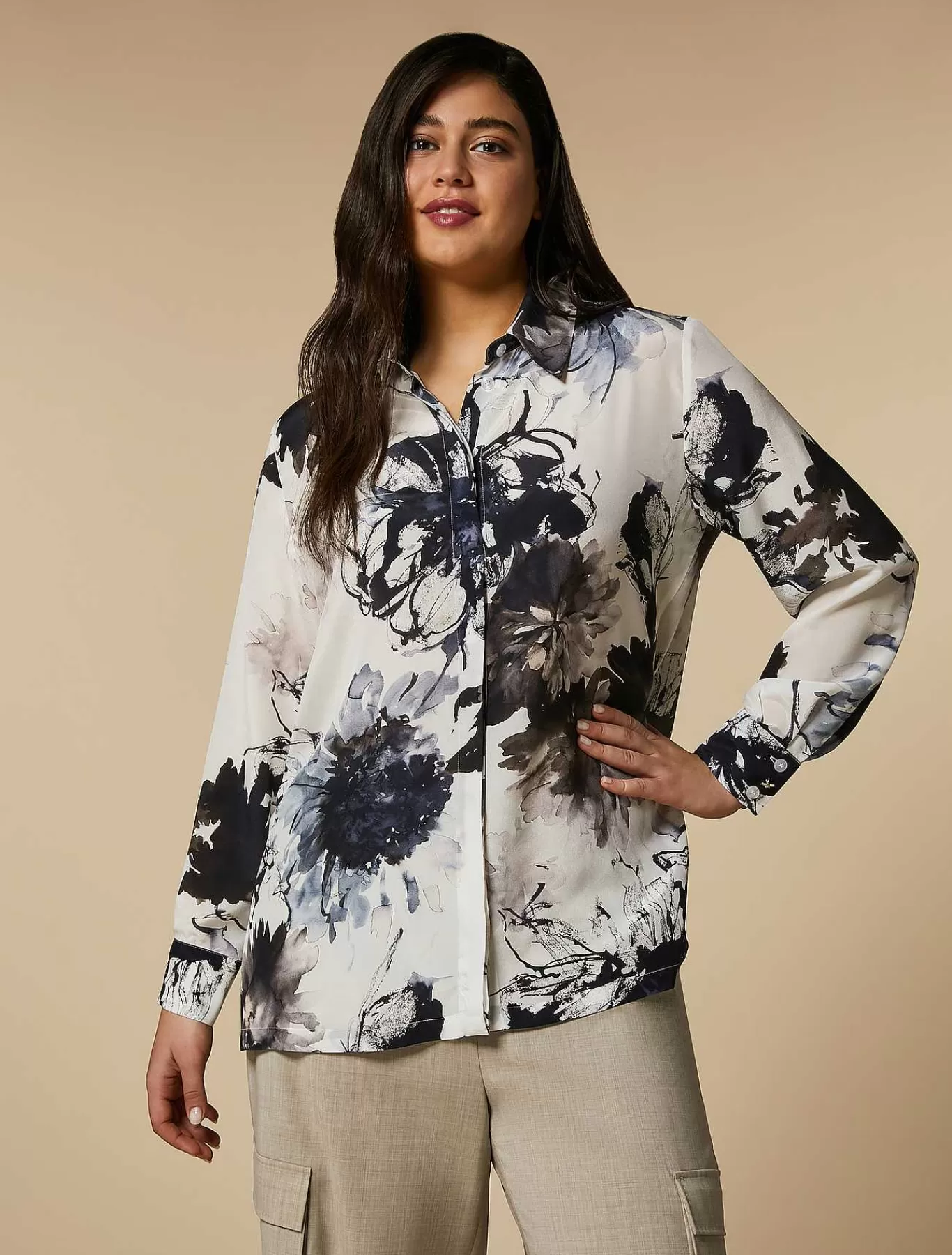 Outlet Chemise En Crepe De Chine De Soie Femmes Blouses Et Chemises