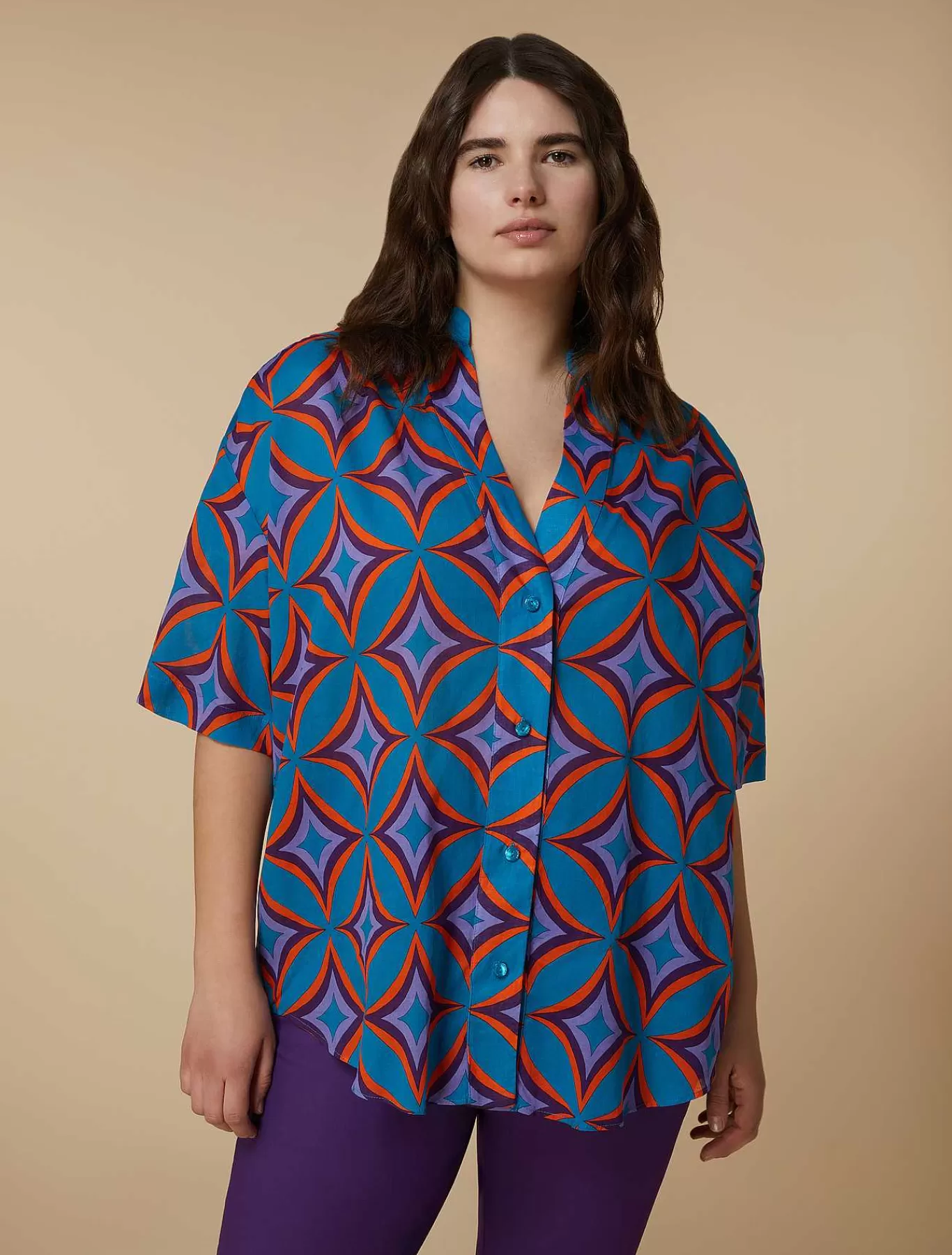 Shop Chemise En Mousseline Imprimee Femmes Blouses Et Chemises