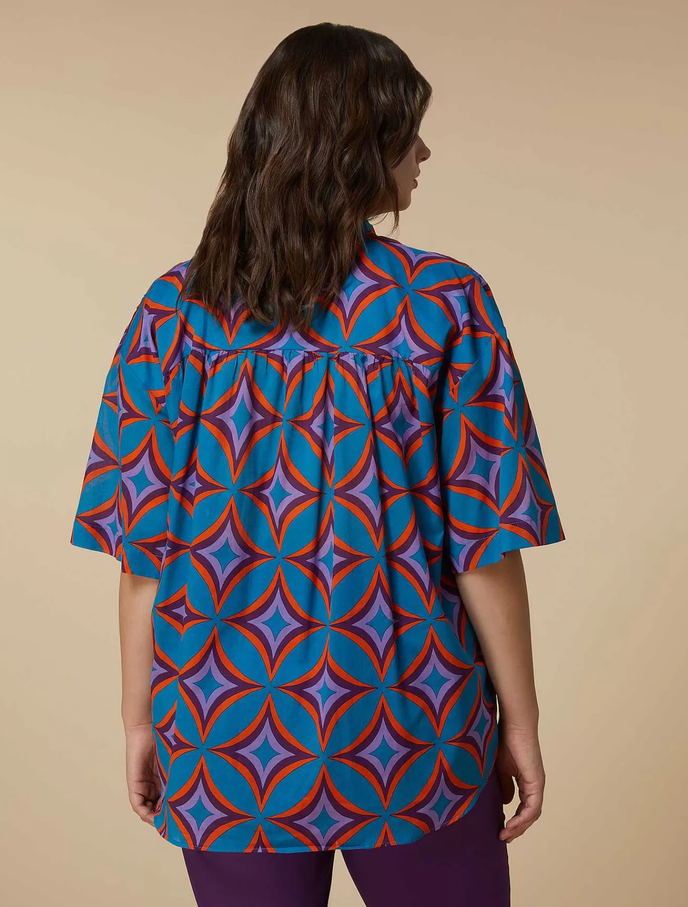 Shop Chemise En Mousseline Imprimee Femmes Blouses Et Chemises