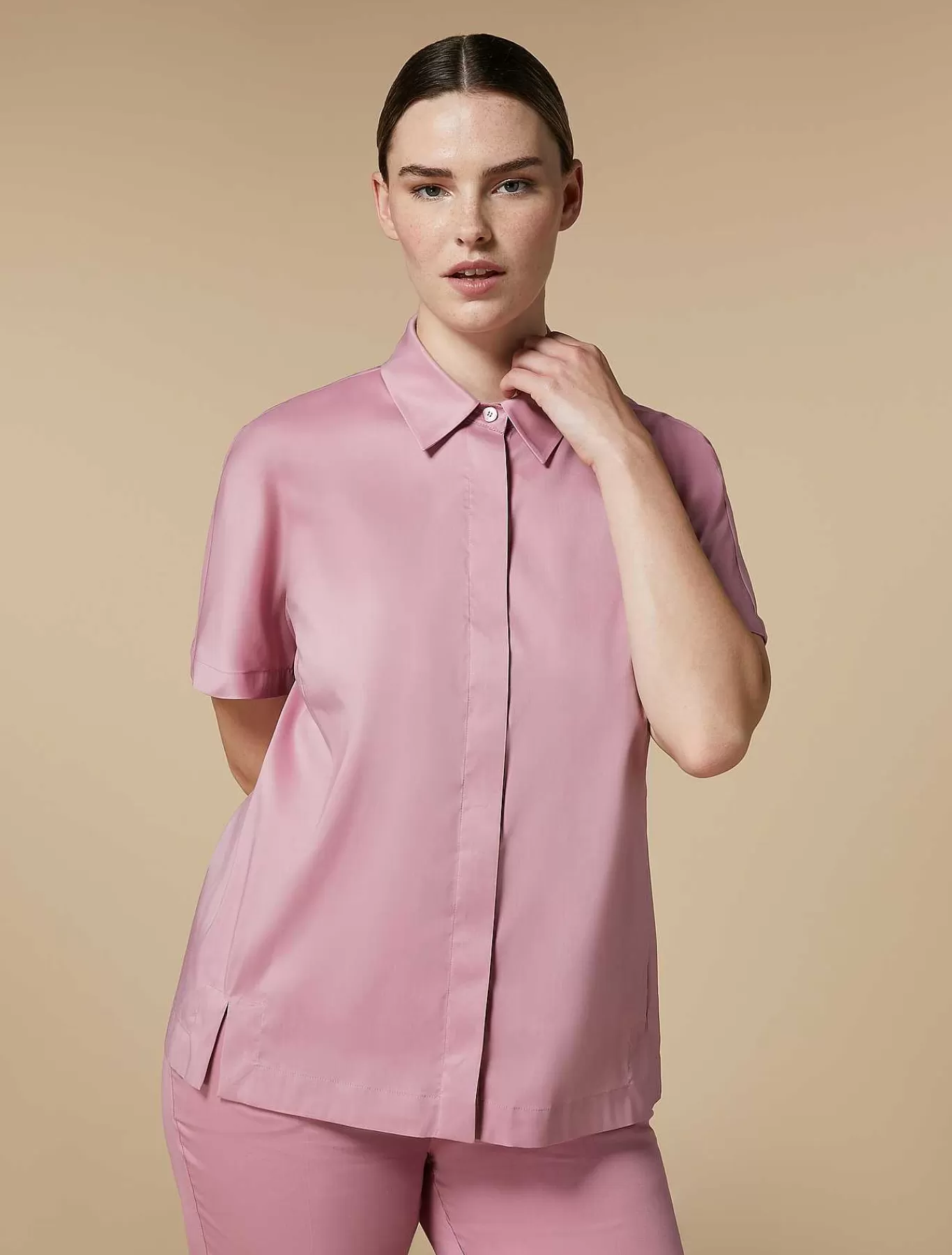 Online Chemise En Popeline Femmes Blouses Et Chemises