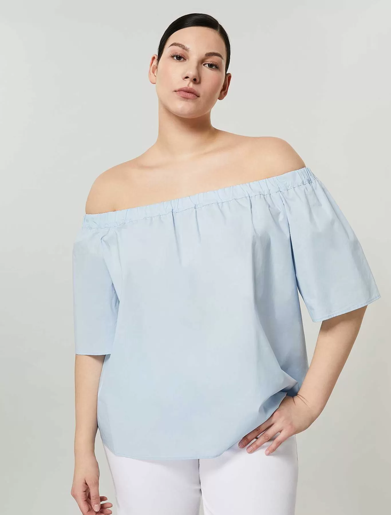 Outlet Chemise En Popeline De Coton Femmes Blouses Et Chemises