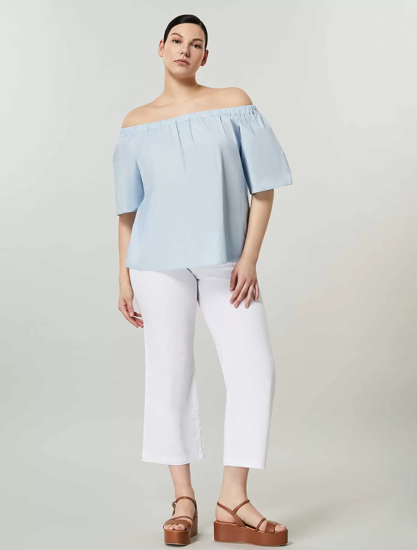 Outlet Chemise En Popeline De Coton Femmes Blouses Et Chemises
