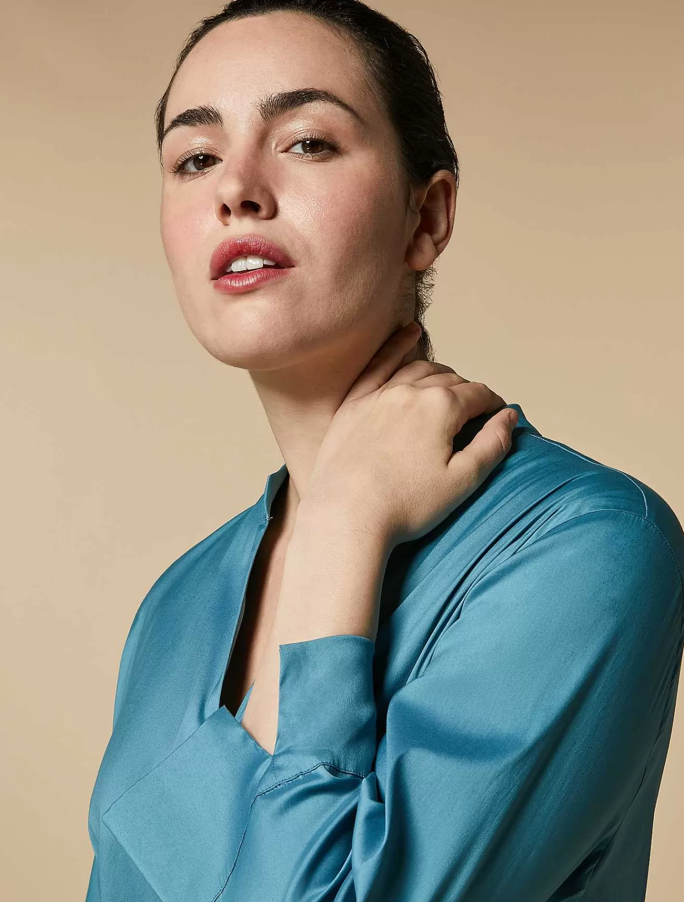 New Chemise En Popeline De Coton Melange Femmes Blouses Et Chemises
