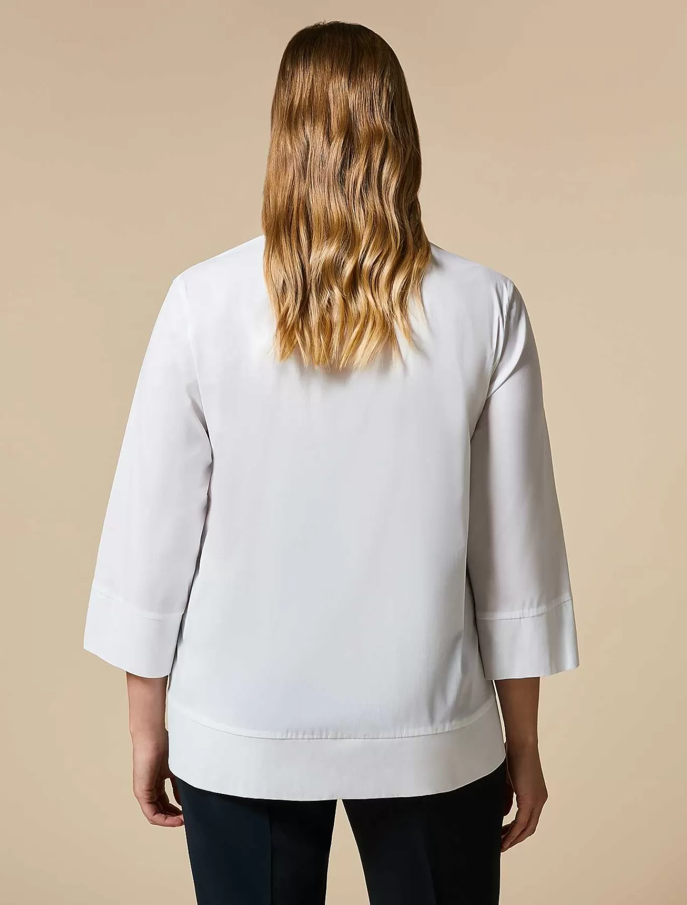 Best Sale Chemise En Popeline Extensible Femmes Blouses Et Chemises