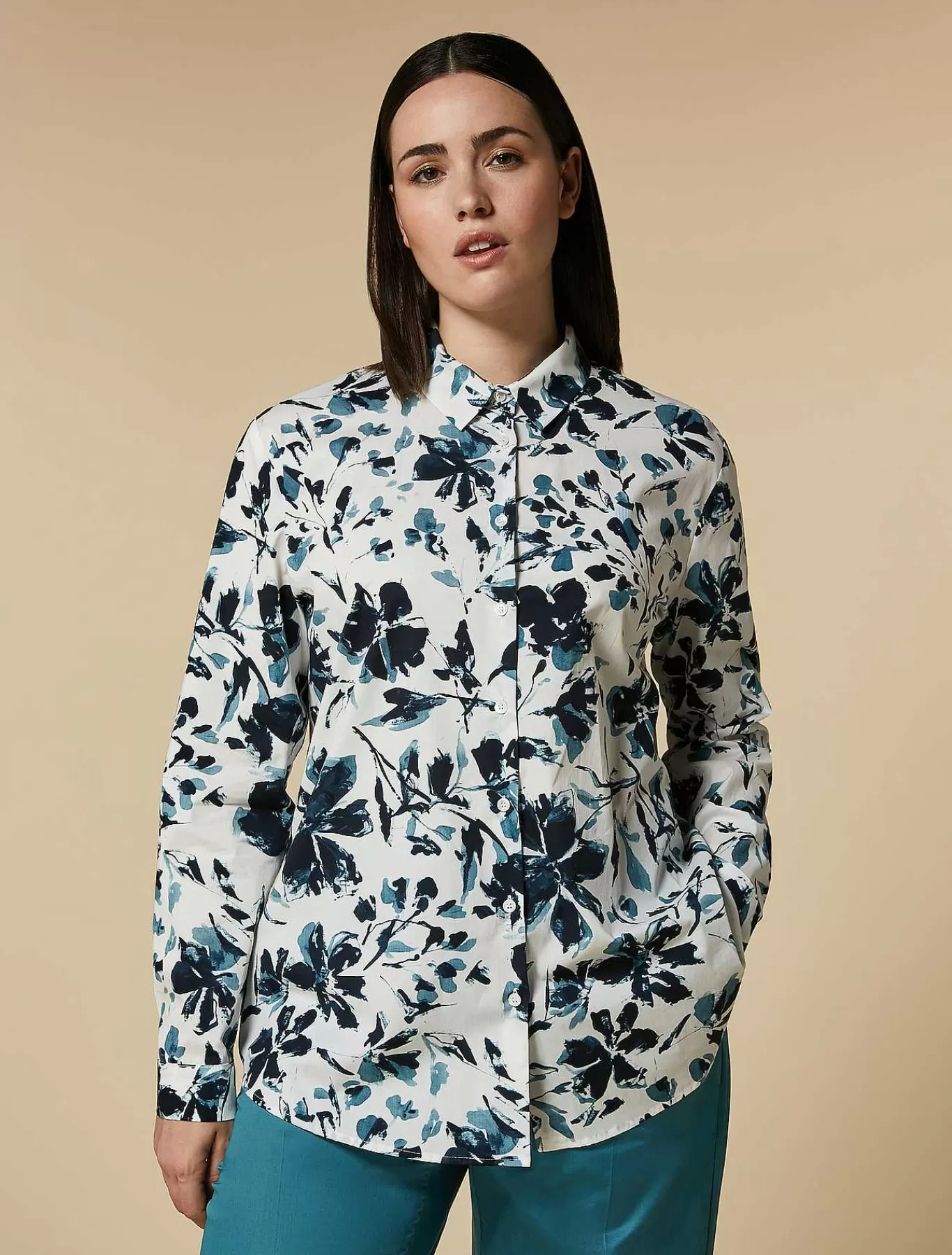 Cheap Chemise En Popeline Imprimee Femmes Blouses Et Chemises