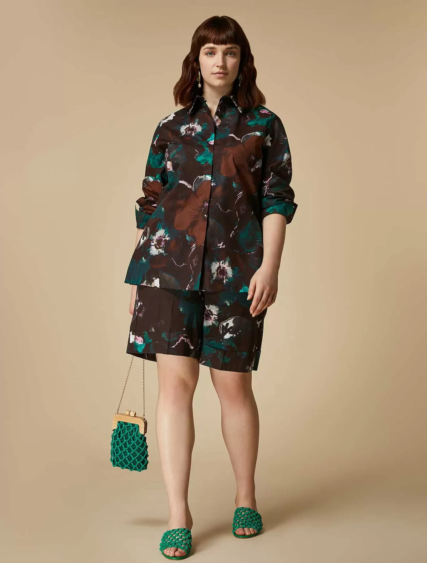 Clearance Chemise En Popeline Imprimee Femmes Blouses Et Chemises