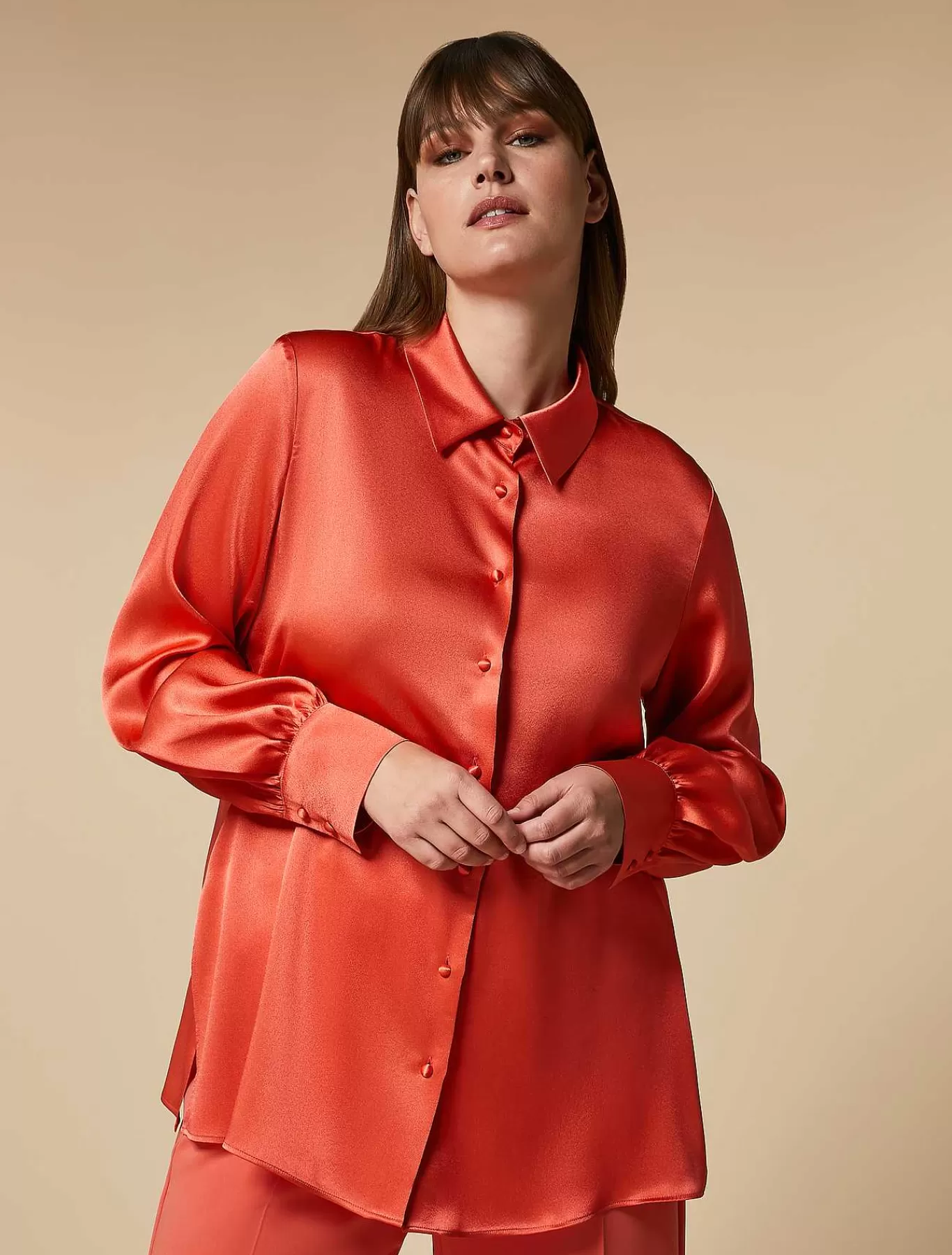 Sale Chemise En Satin Femmes Blouses Et Chemises