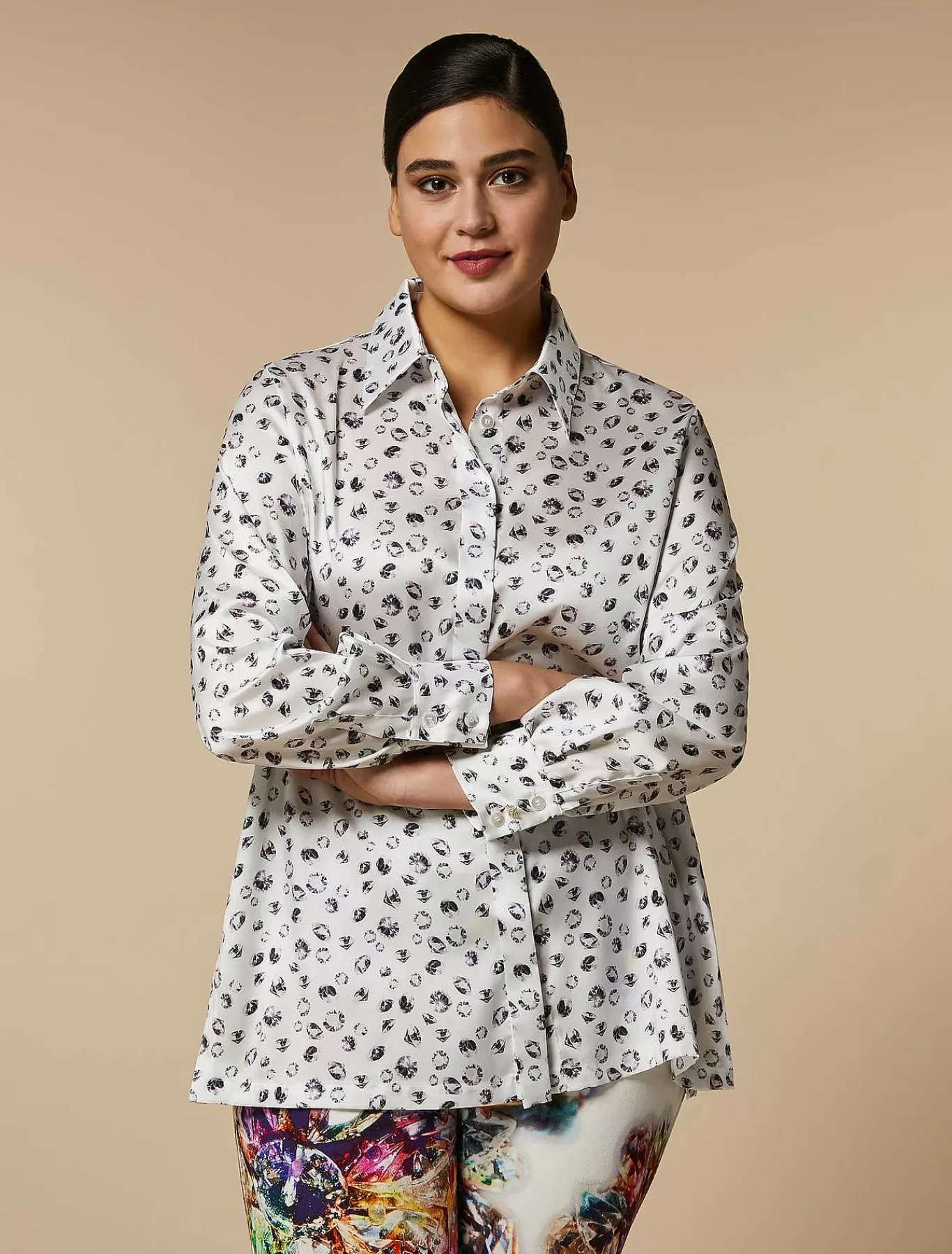Cheap Chemise En Serge Imprime Femmes Blouses Et Chemises