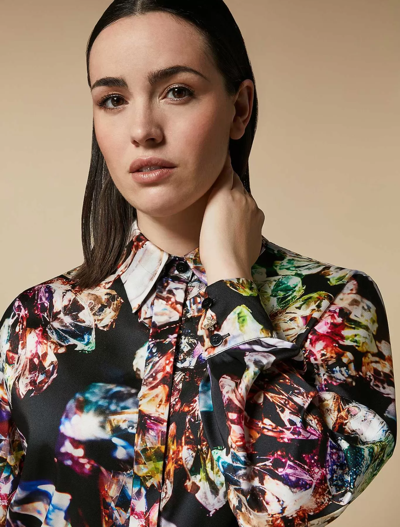 Cheap Chemise En Serge Imprime Femmes Blouses Et Chemises