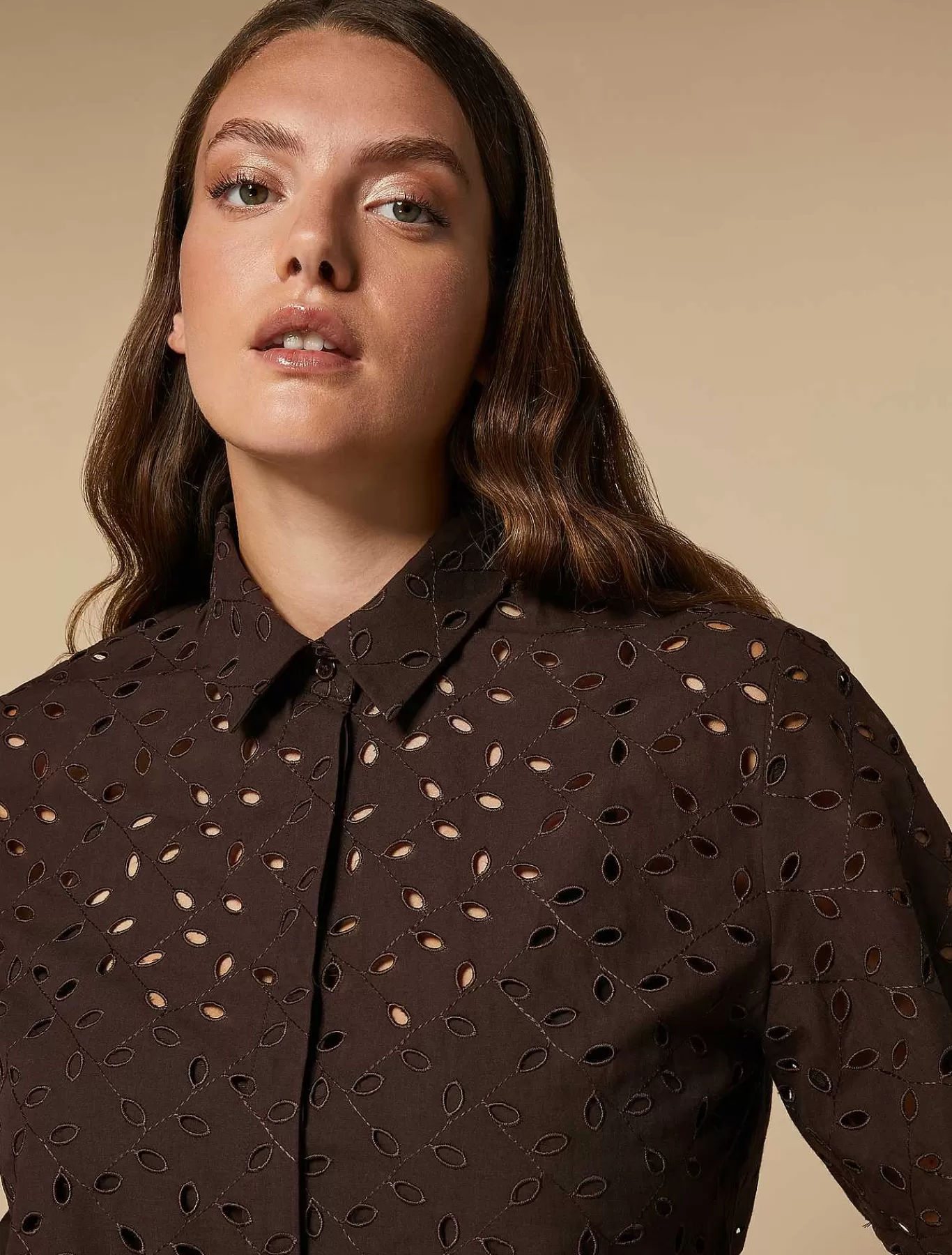 Shop Chemise En Voile De Coton Femmes Blouses Et Chemises