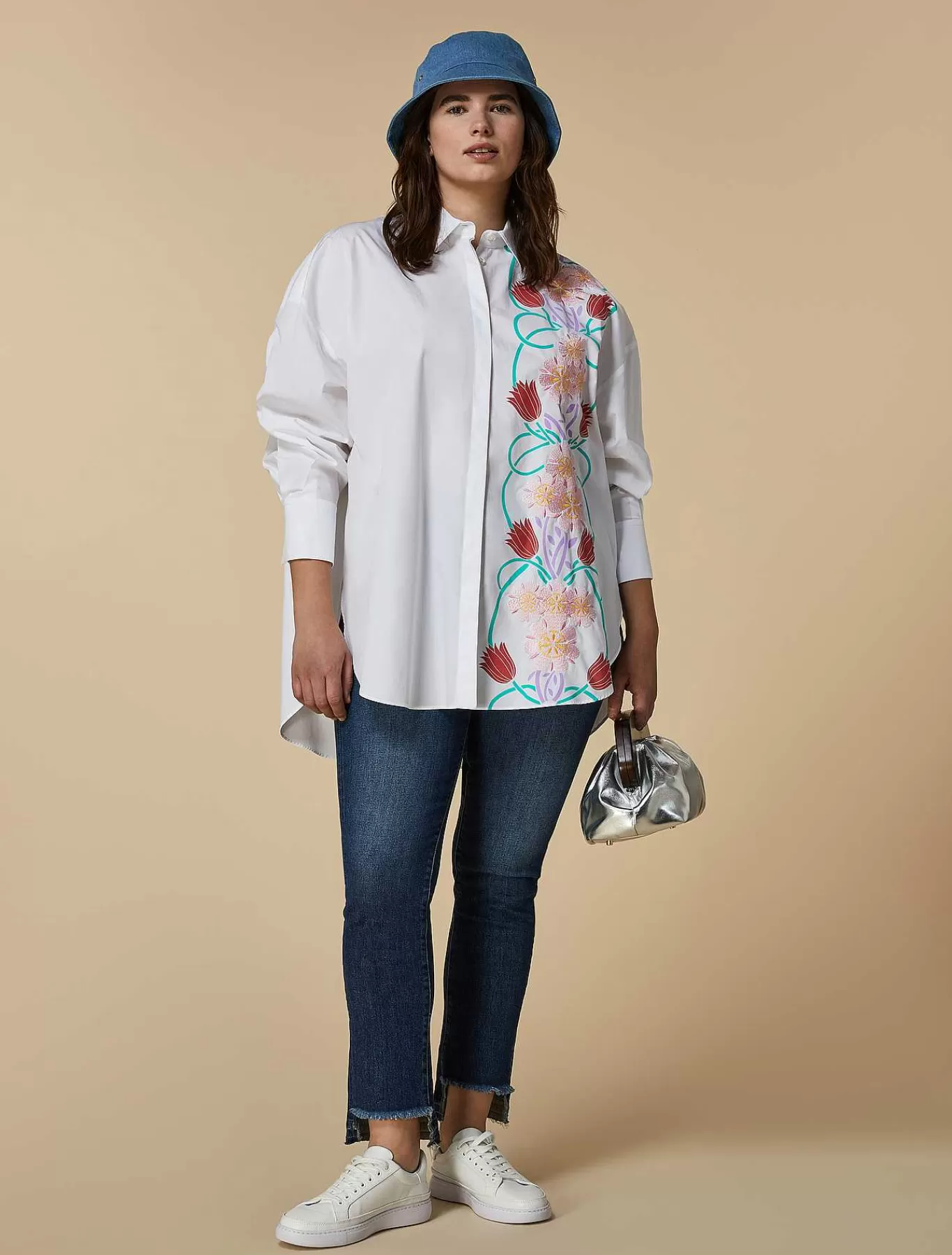Discount Chemise Oversize En Popeline De Coton Femmes Blouses Et Chemises