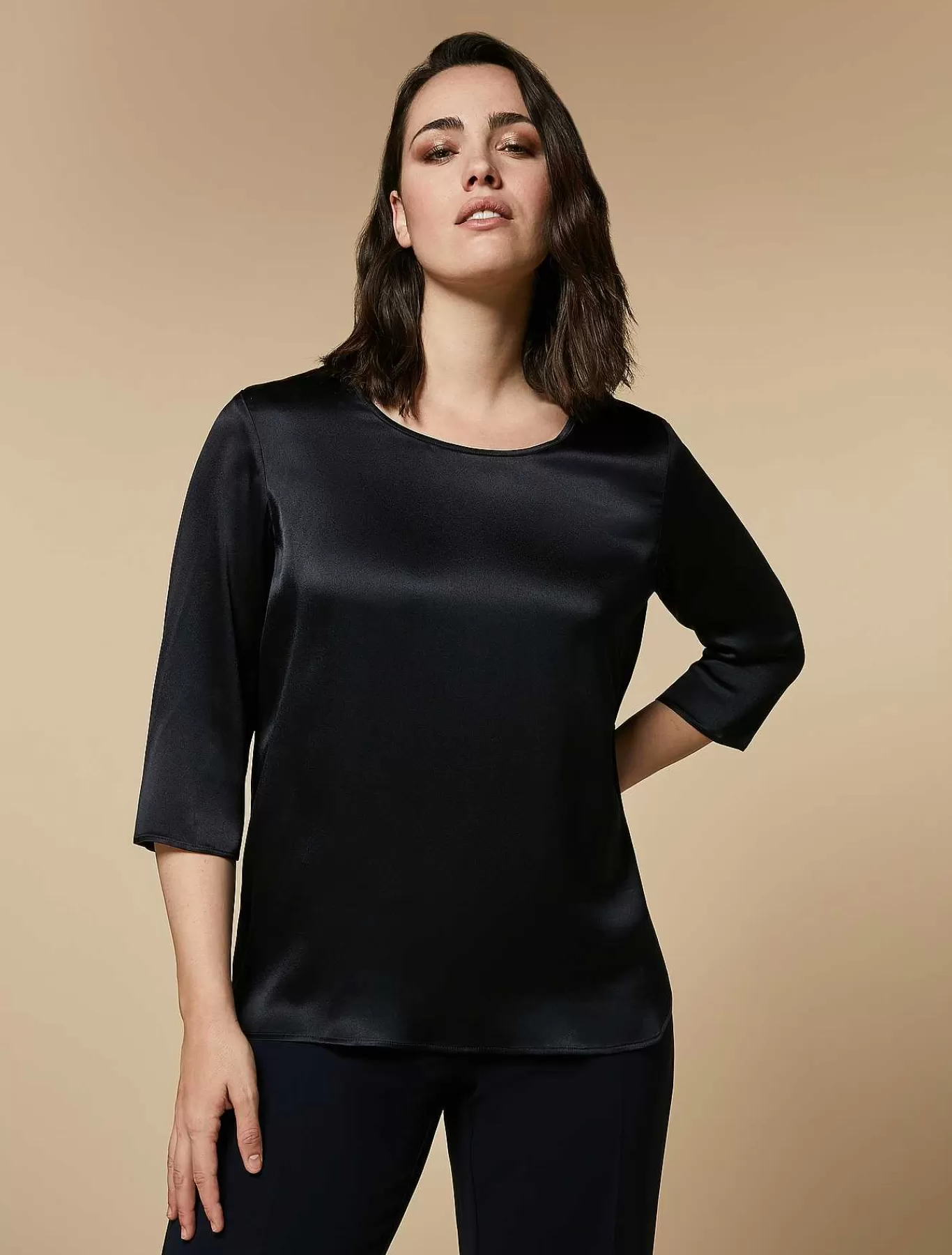 Sale Chemisier Carre En Satin Femmes Blouses Et Chemises