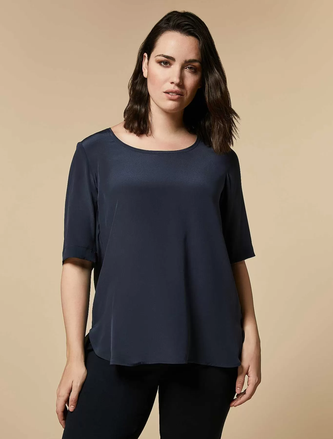 Store Chemisier En Crepe De Chine De Soie Femmes Blouses Et Chemises