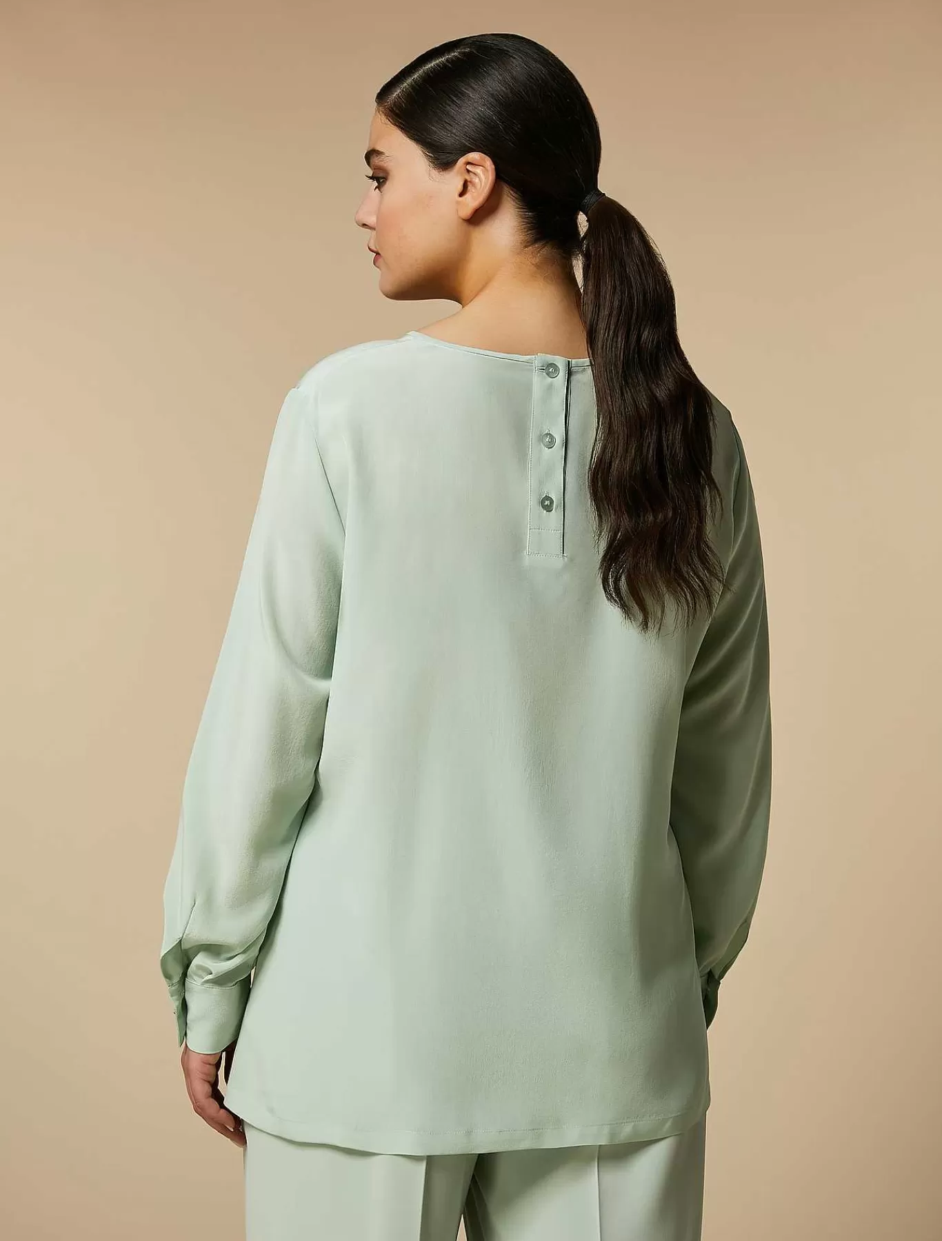 Flash Sale Chemisier En Crepe De Chine De Soie Femmes Blouses Et Chemises