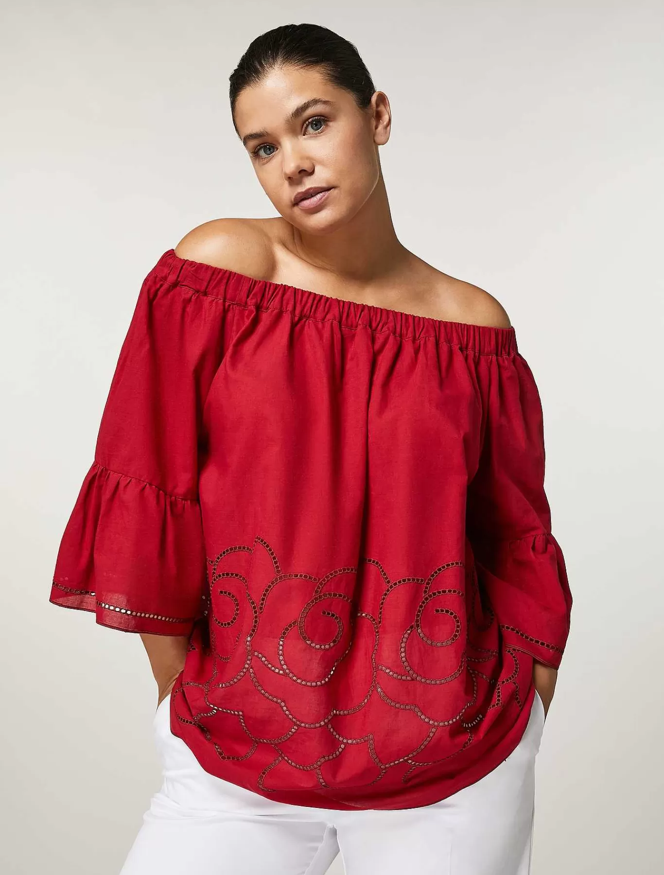 Sale Chemisier En Satin De Coton Femmes Blouses Et Chemises