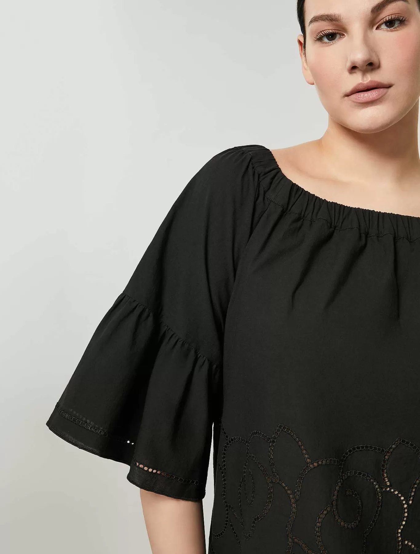 Online Chemisier En Satin De Coton Femmes Blouses Et Chemises