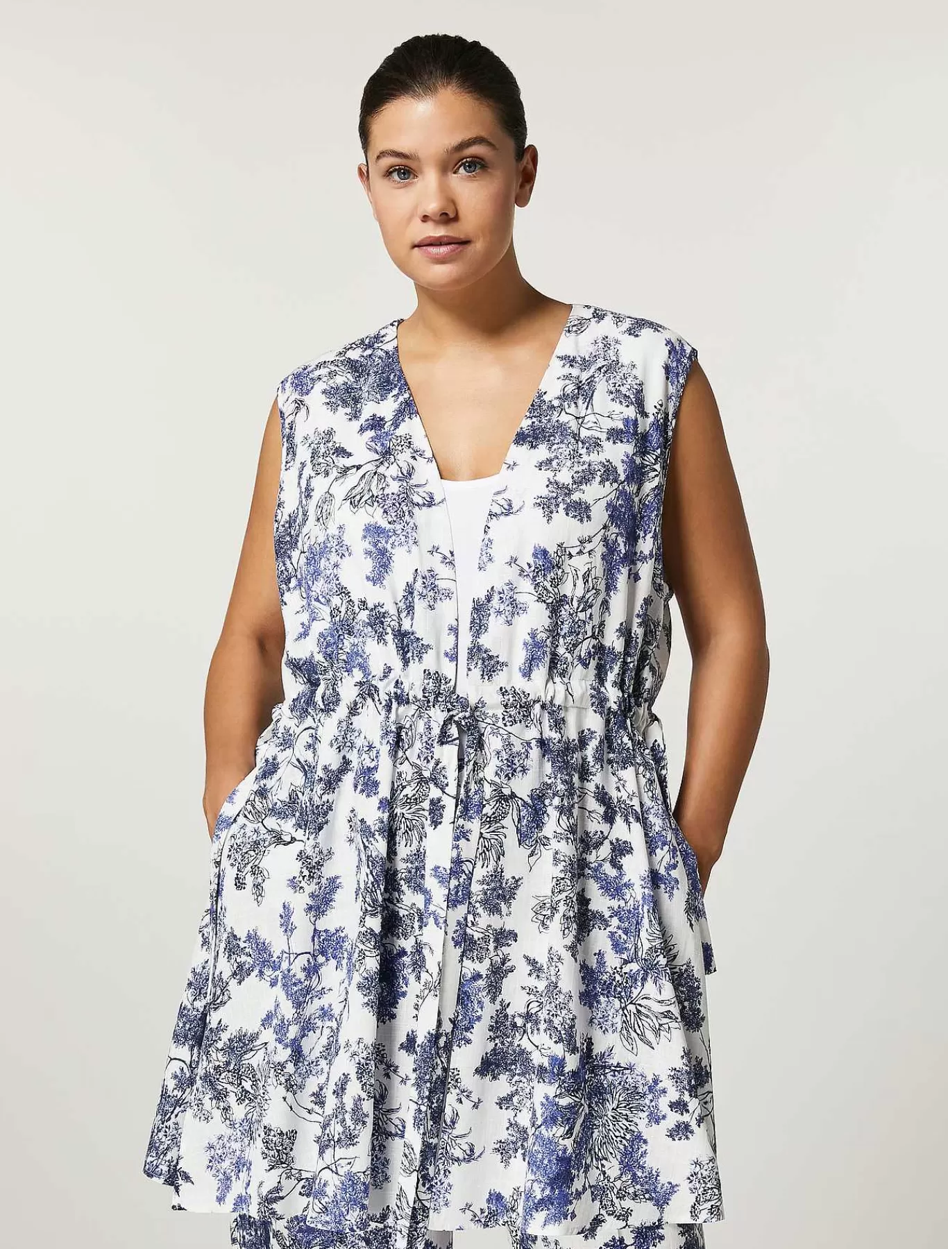Sale Gilet En Toile De Viscose Et De Lin Femmes Veste Et Blazers