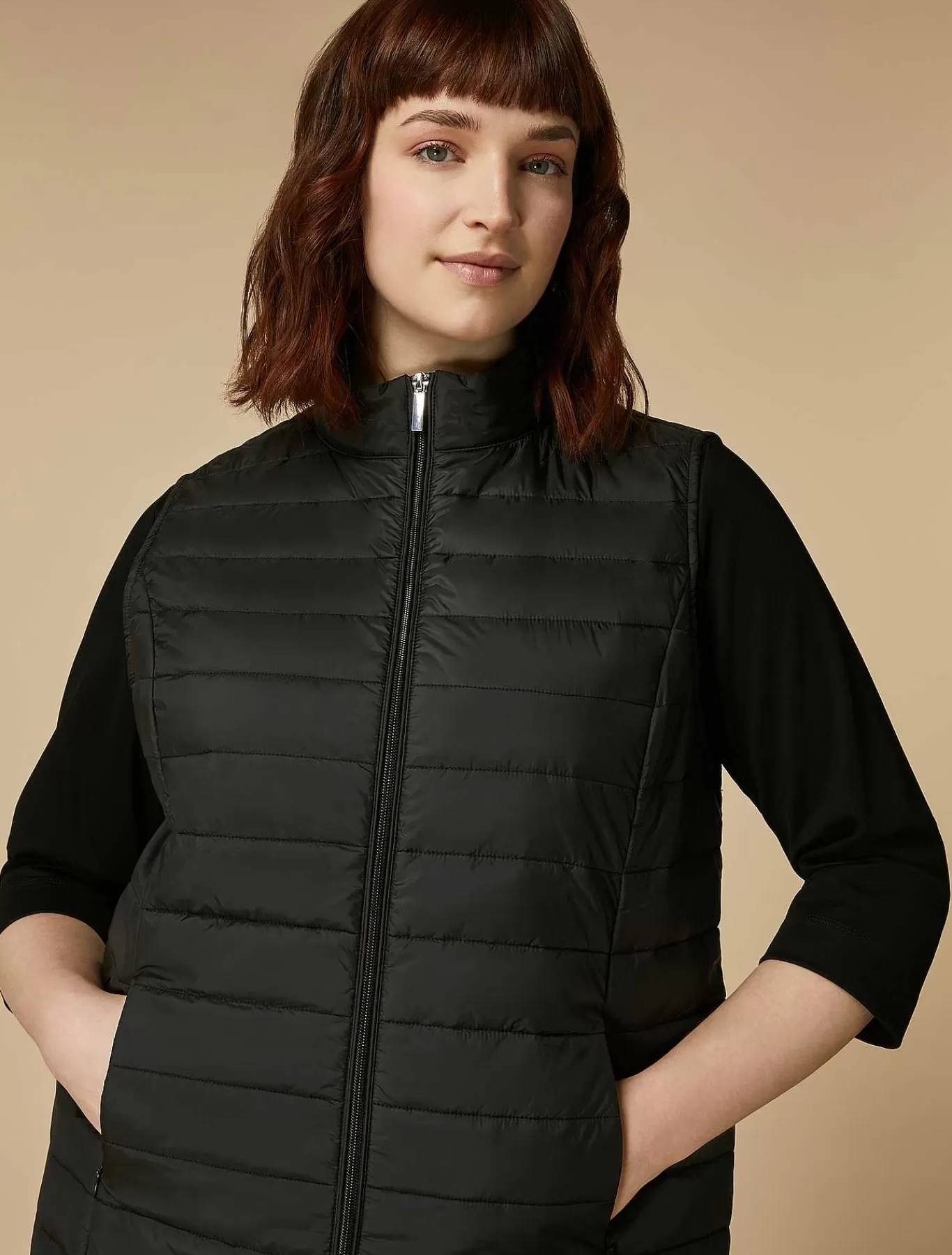 Sale Gilet Rembourre En Nylon Technique Femmes Se Détendre