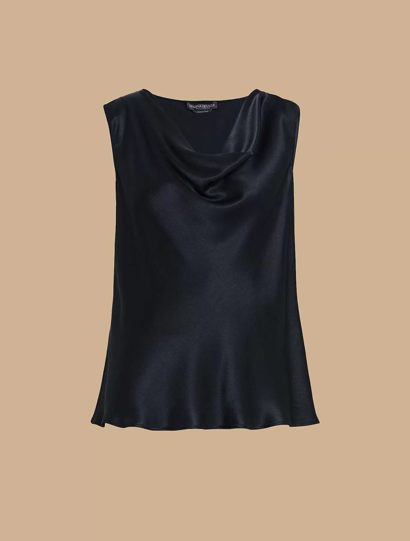Sale Haut Drape En Satin Femmes Blouses Et Chemises