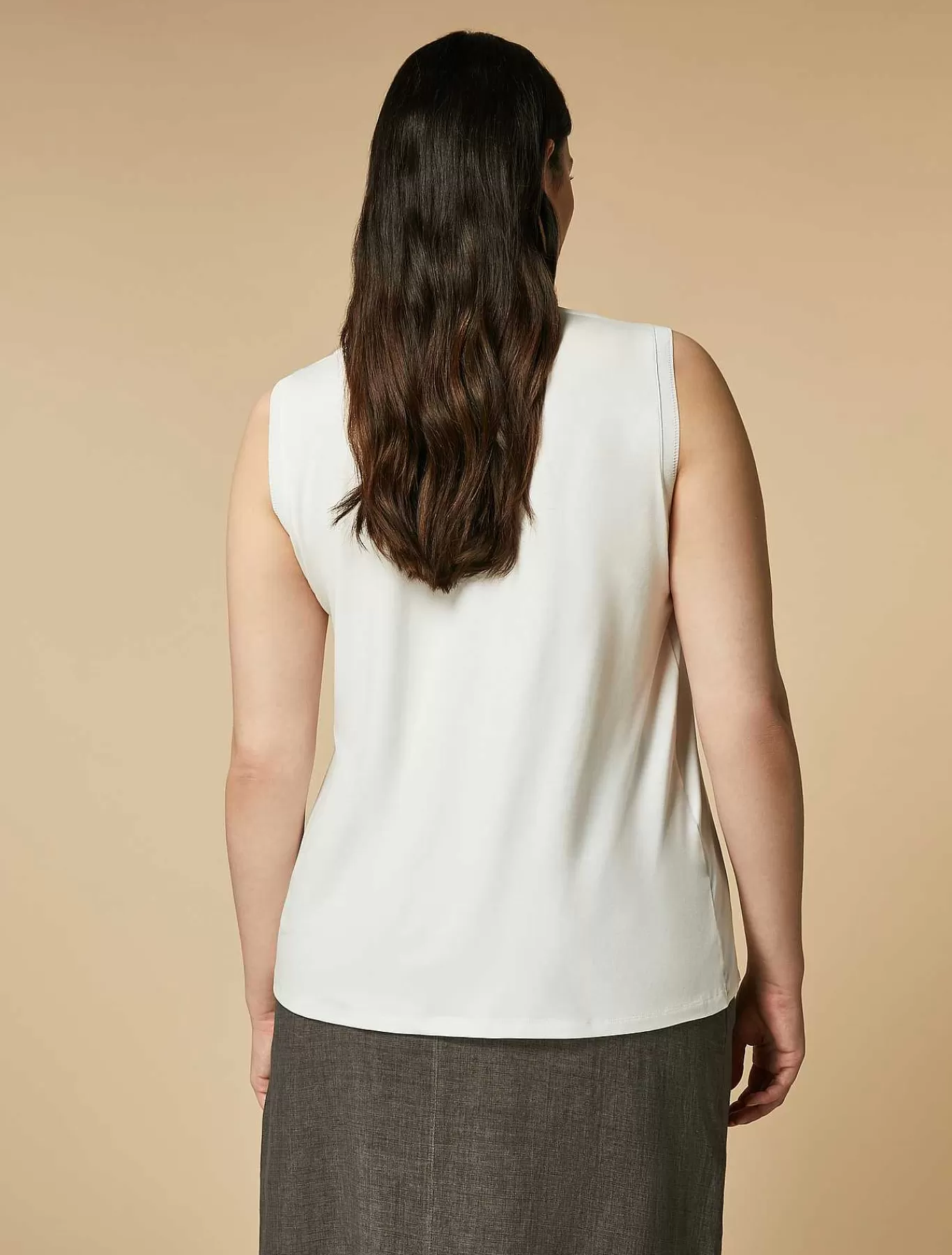 Discount Haut En Jersey Stretch Et Satin Femmes Hauts Et T-Shirts