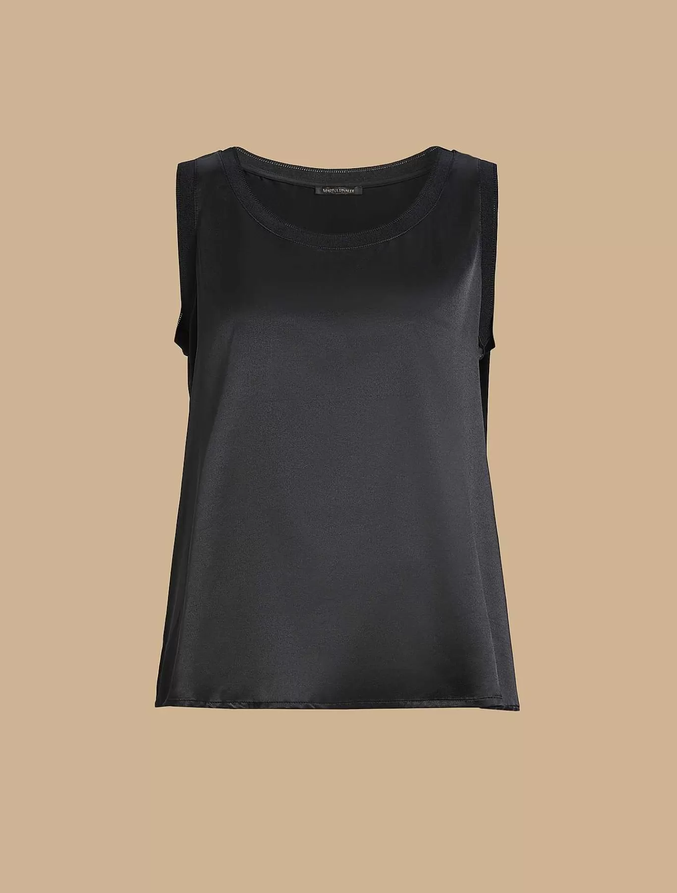 Hot Haut En Jersey Stretch Et Satin Femmes Hauts Et T-Shirts