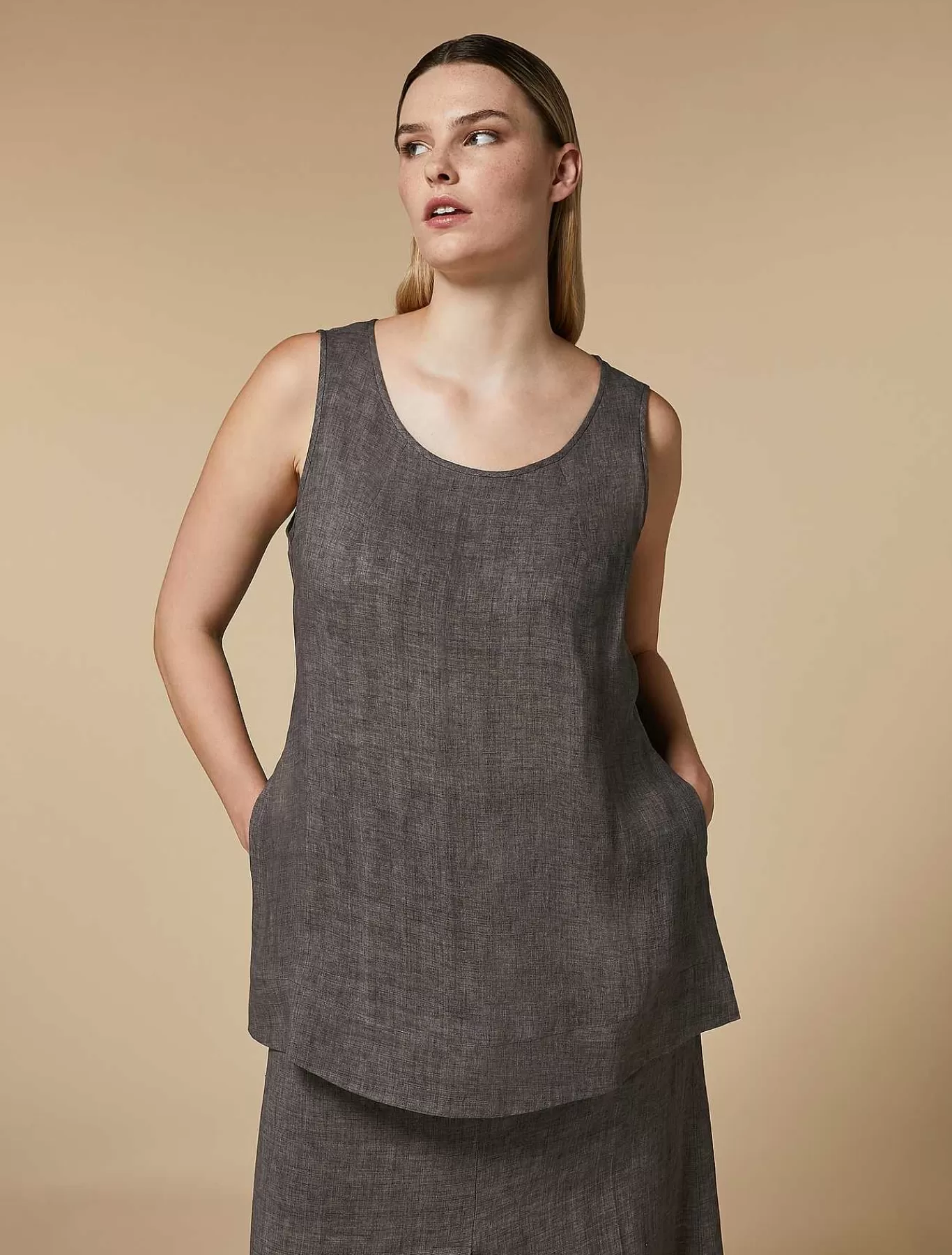 Flash Sale Haut En Lin Femmes Hauts Et T-Shirts