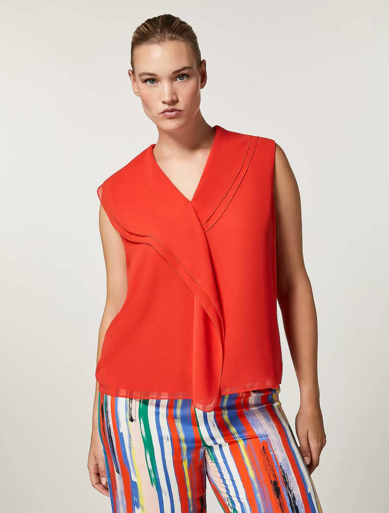 Clearance Haut Georgette Femmes Blouses Et Chemises