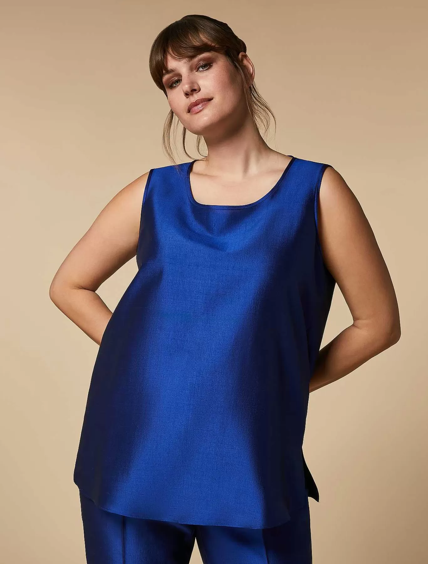Discount Haut Leger En Shantung Femmes Hauts Et T-Shirts