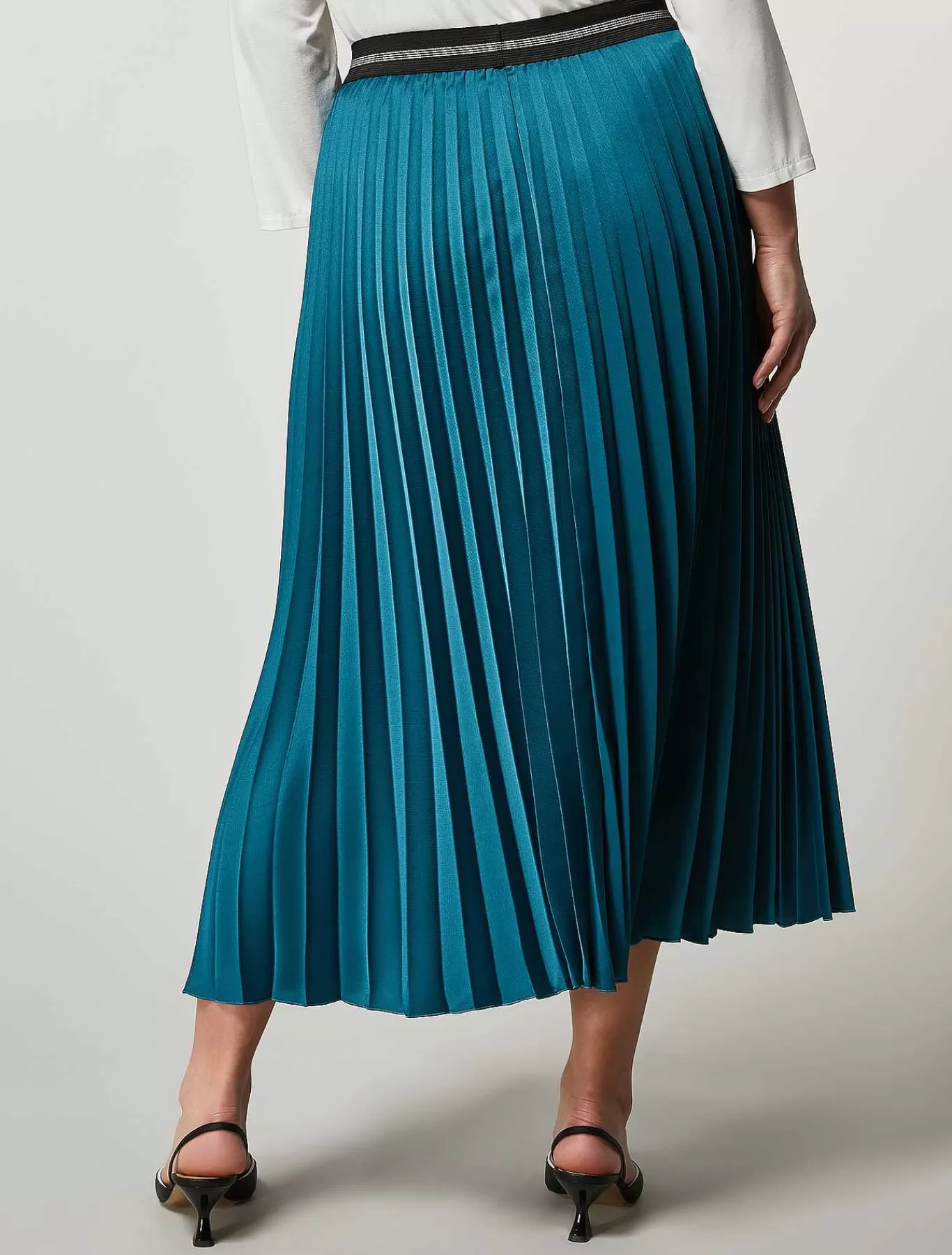 New Jupe En Crepe Envers Satin Femmes Jupes