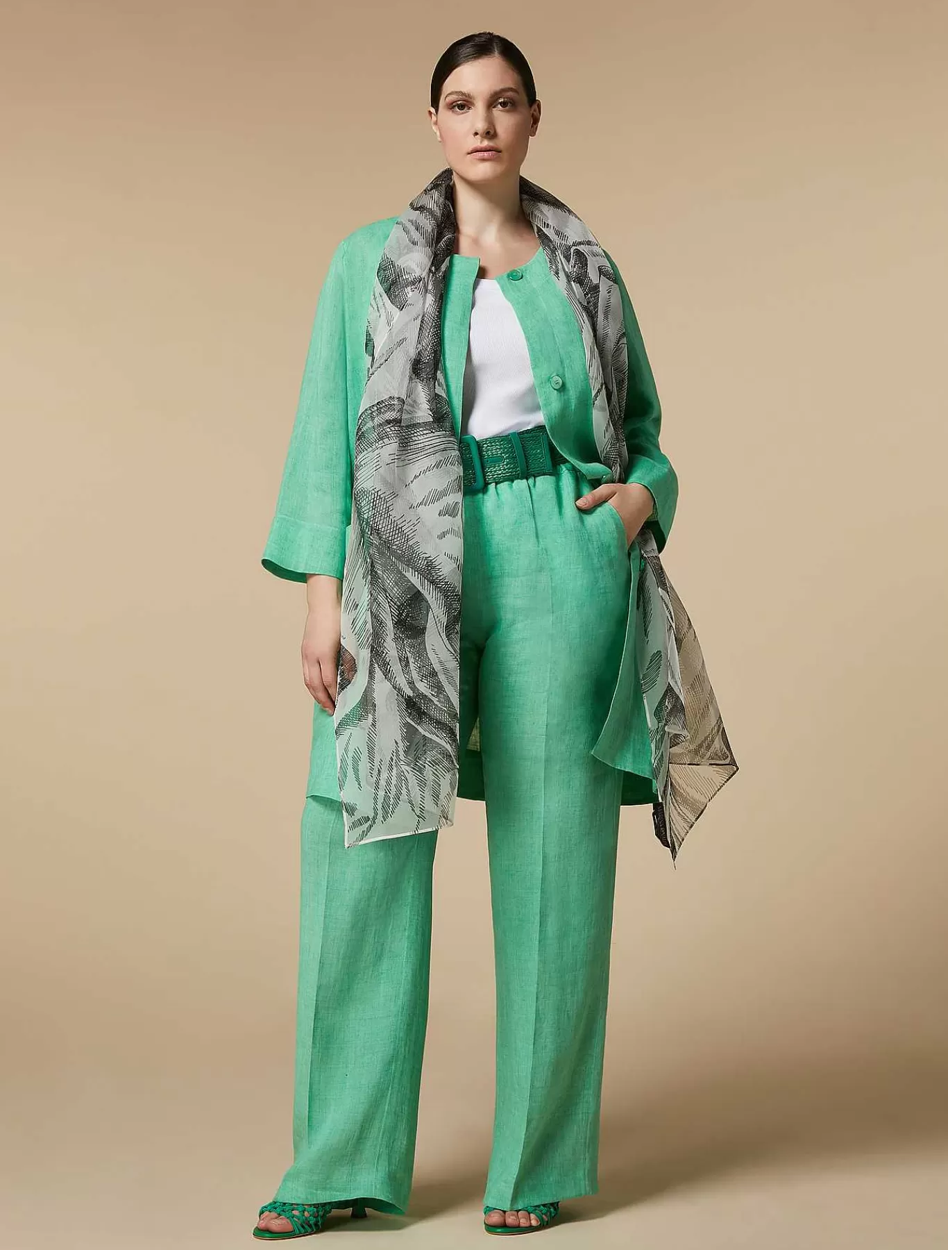 Hot Manteau Cache-Poussiere En Lin Femmes Essentiel