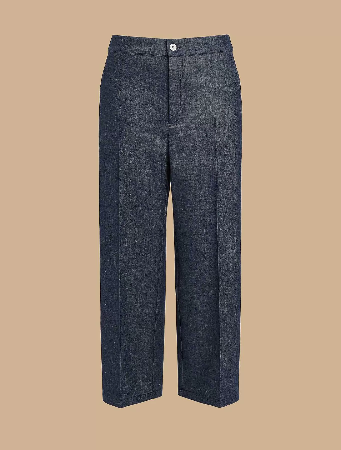Shop Pantalon Aspect Denim Femmes Pantalon