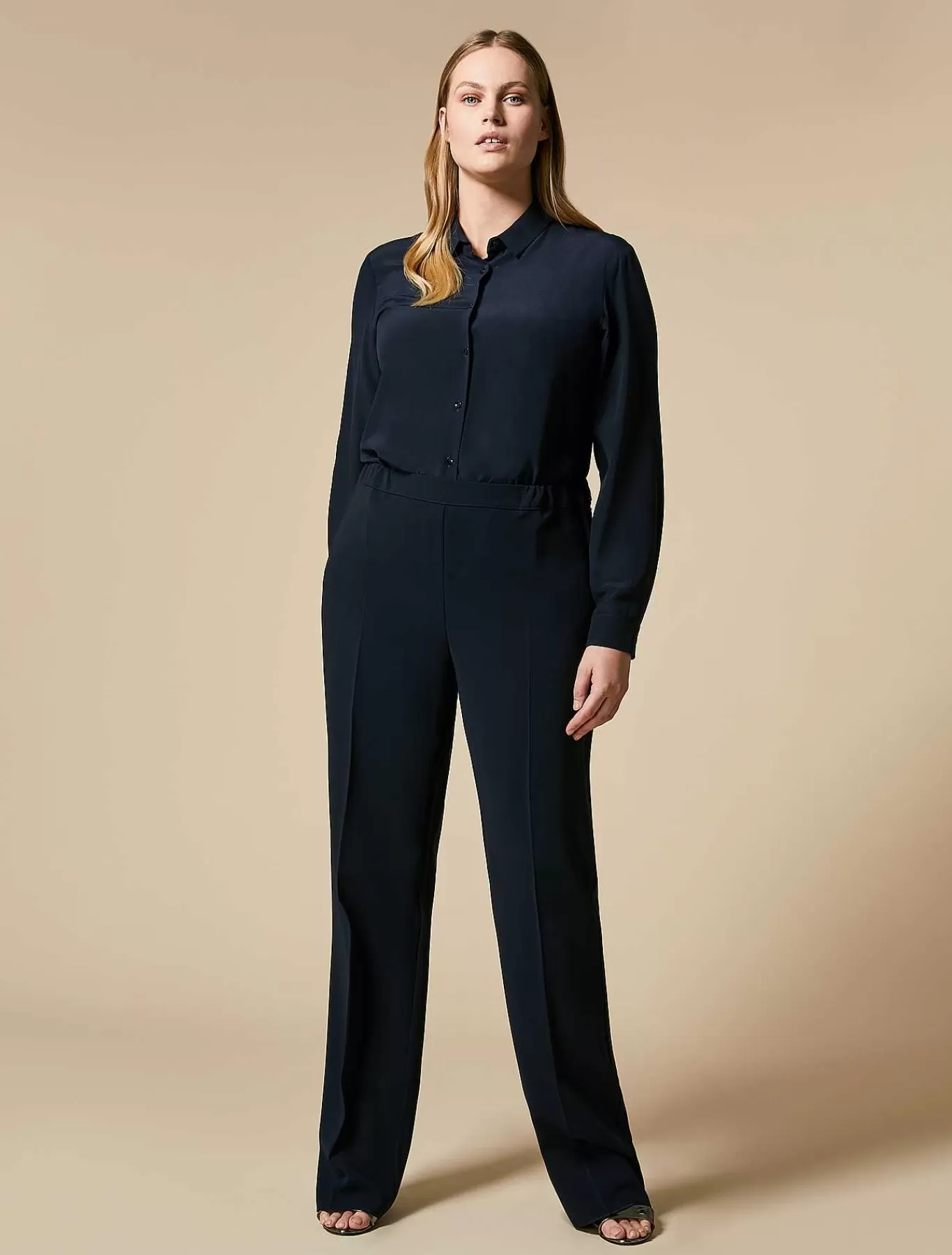 Sale Pantalon Cigarette En Triacetate Femmes Pantalon